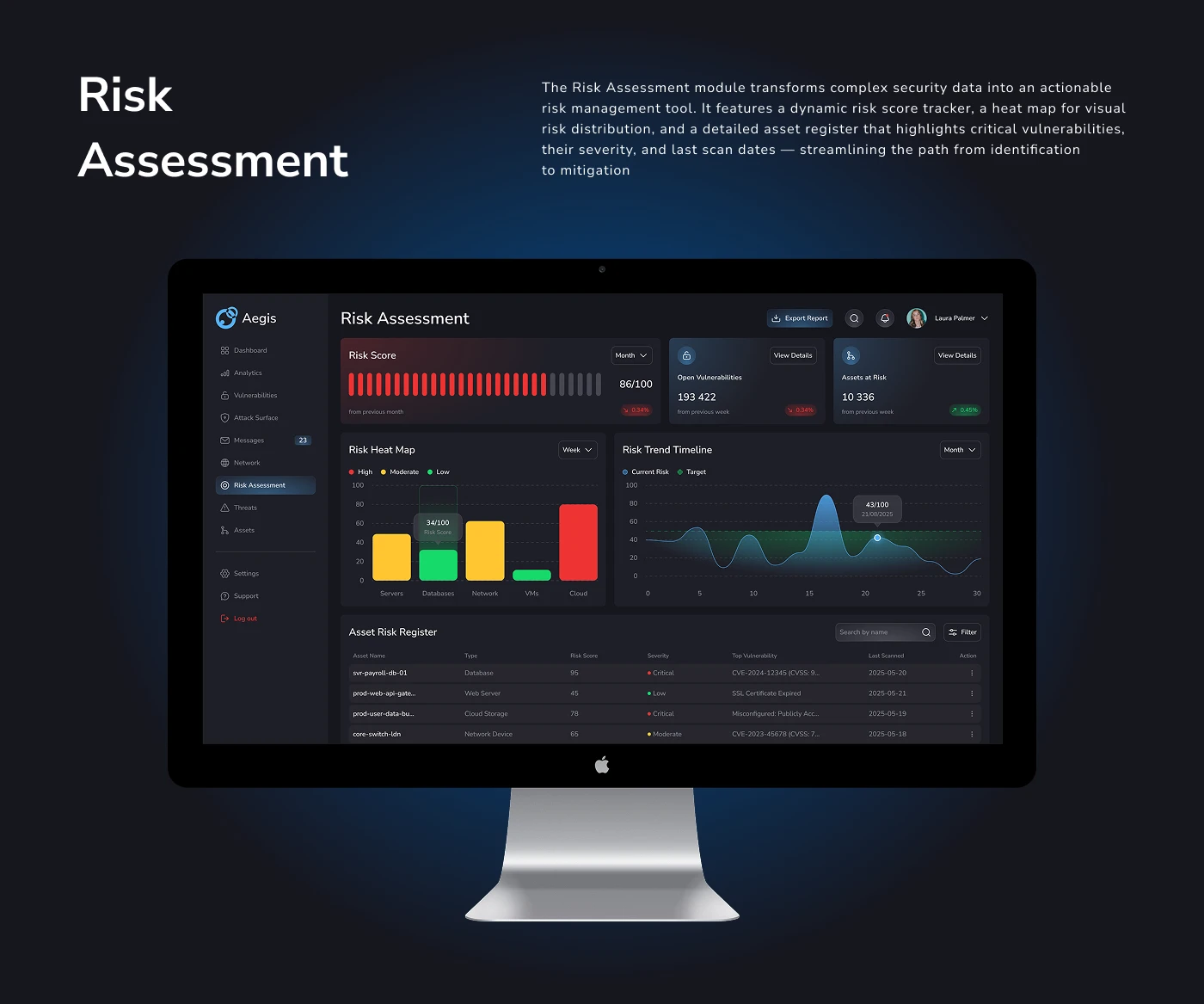 Aegis — B2B SaaS Cybersecurity Dashboard | UX/UI Design — Изображение №13 — Интерфейсы на Dprofile