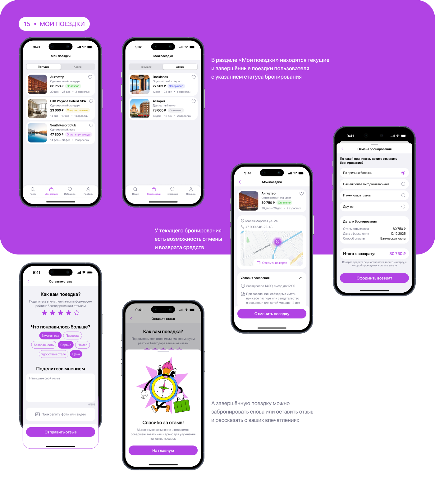 WAYFAR | Travel Booking Mobile App | UХ/UI Design — Изображение №19 — Интерфейсы на Dprofile