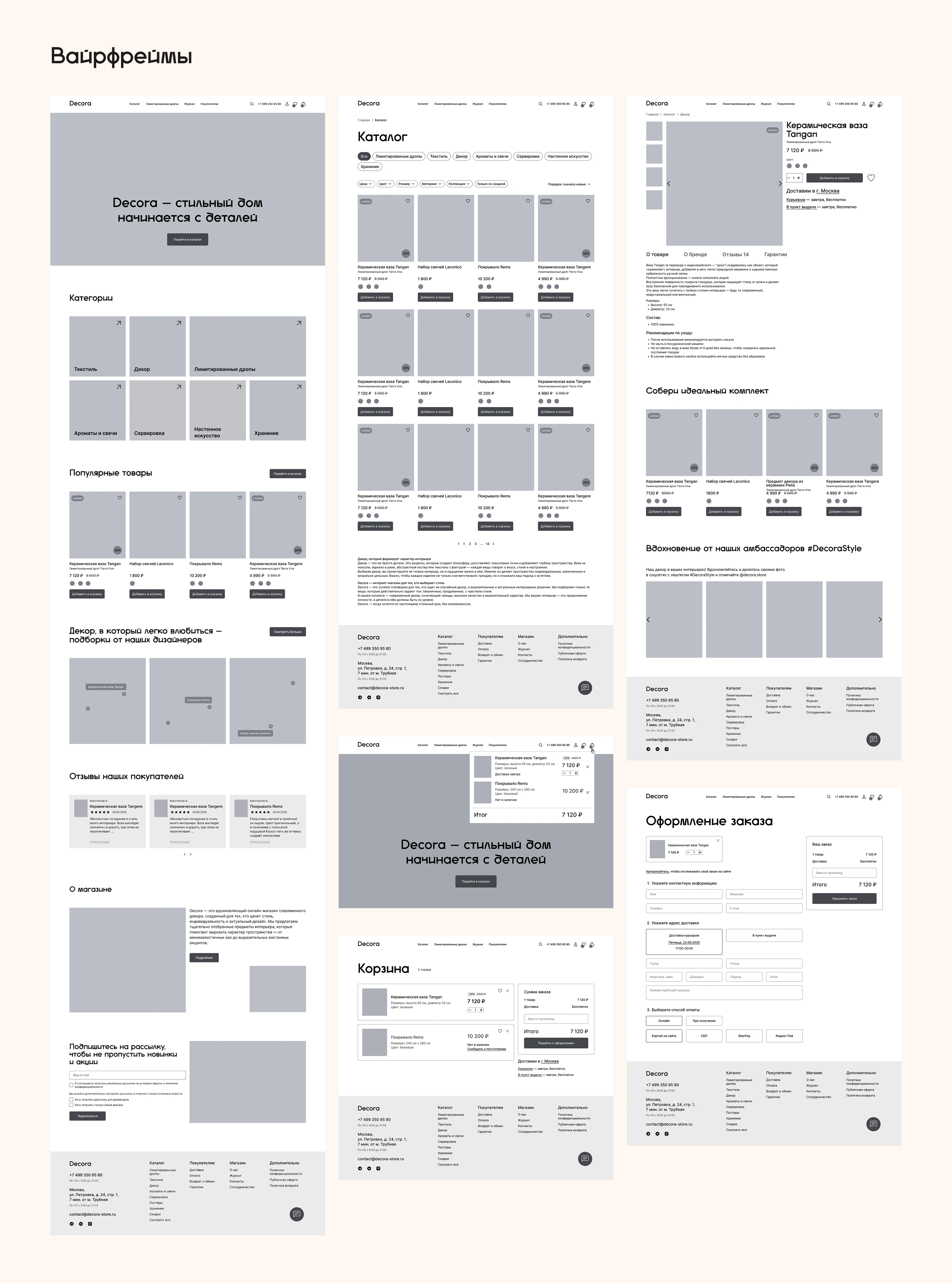 E-commerce | UX/UI | Interior & Decor | Online store — Изображение №7 — Интерфейсы на Dprofile