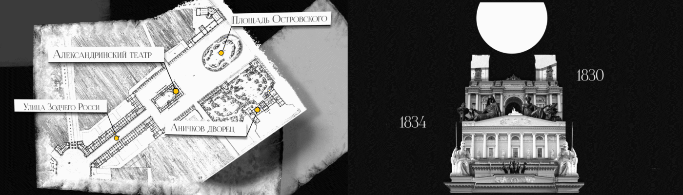 Мультимедийный ролик к 250-летию К. И. Росси — Изображение №5 — Графика, Анимация на Dprofile