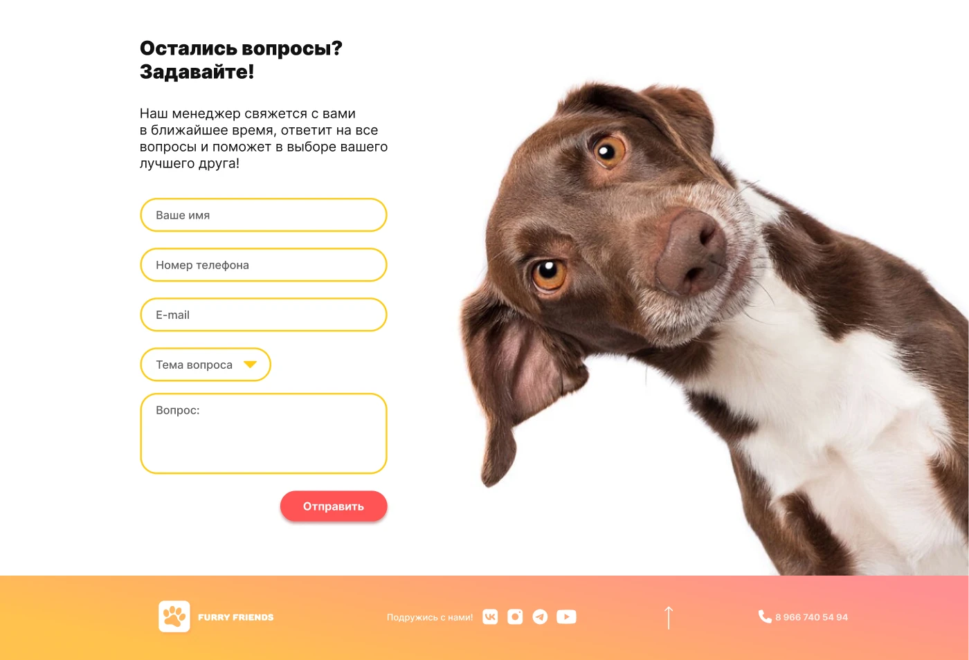 Furry Friends shop — Изображение №6 — Интерфейсы на Dprofile