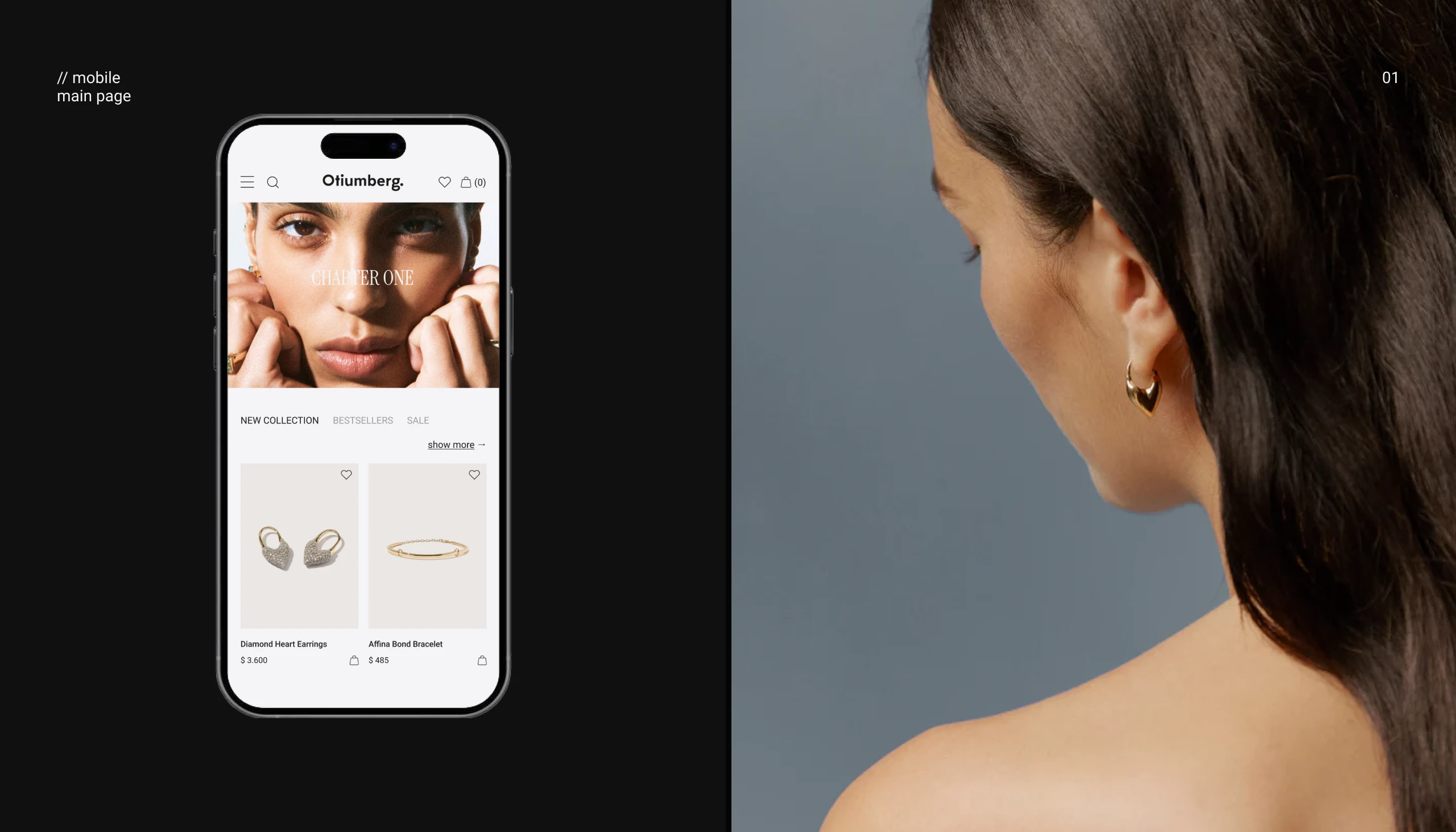 Otuimberg online jewelry store design concept — Изображение №2 — Интерфейсы на Dprofile