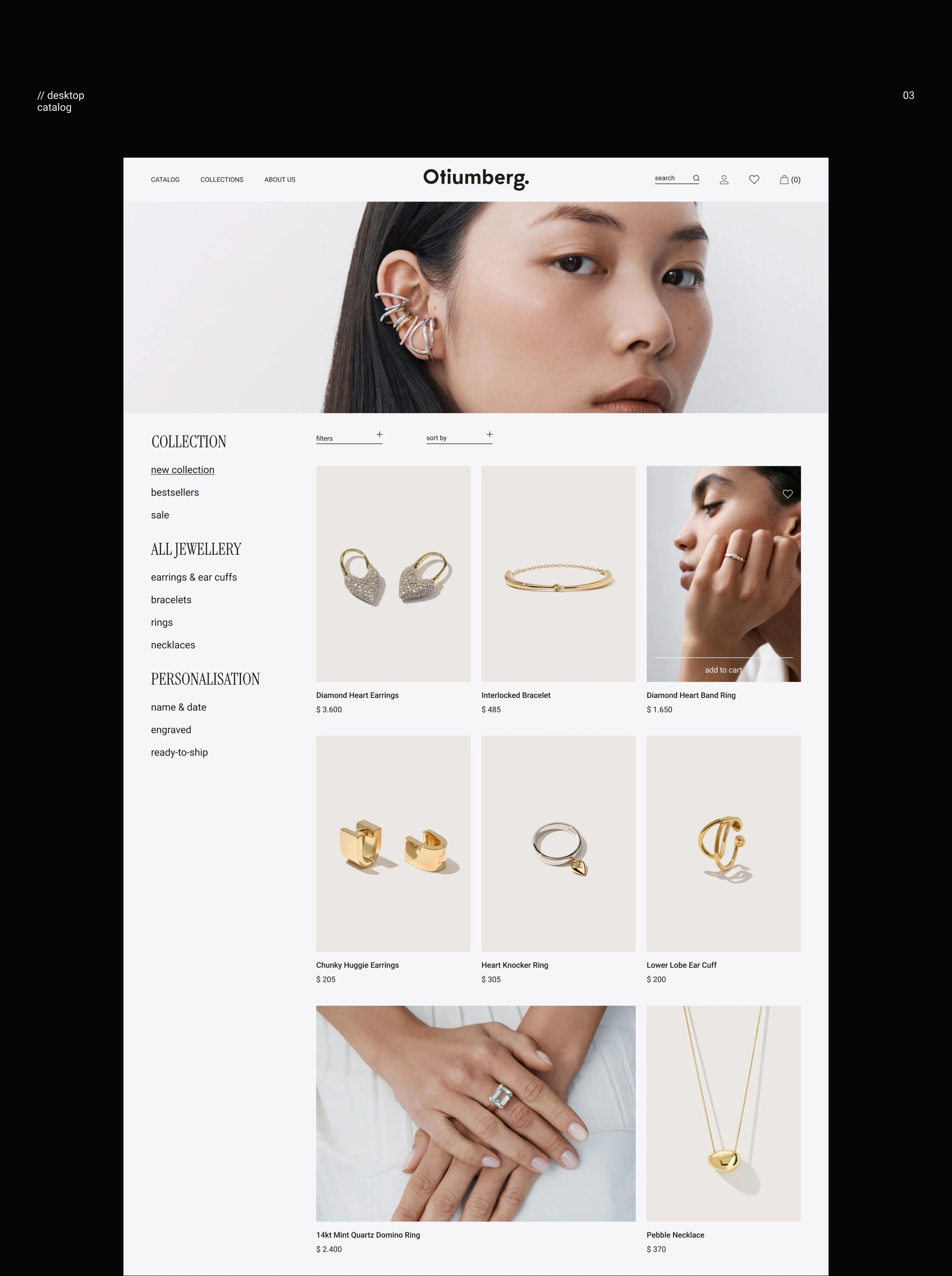 Otuimberg online jewelry store design concept — Изображение №7 — Интерфейсы на Dprofile