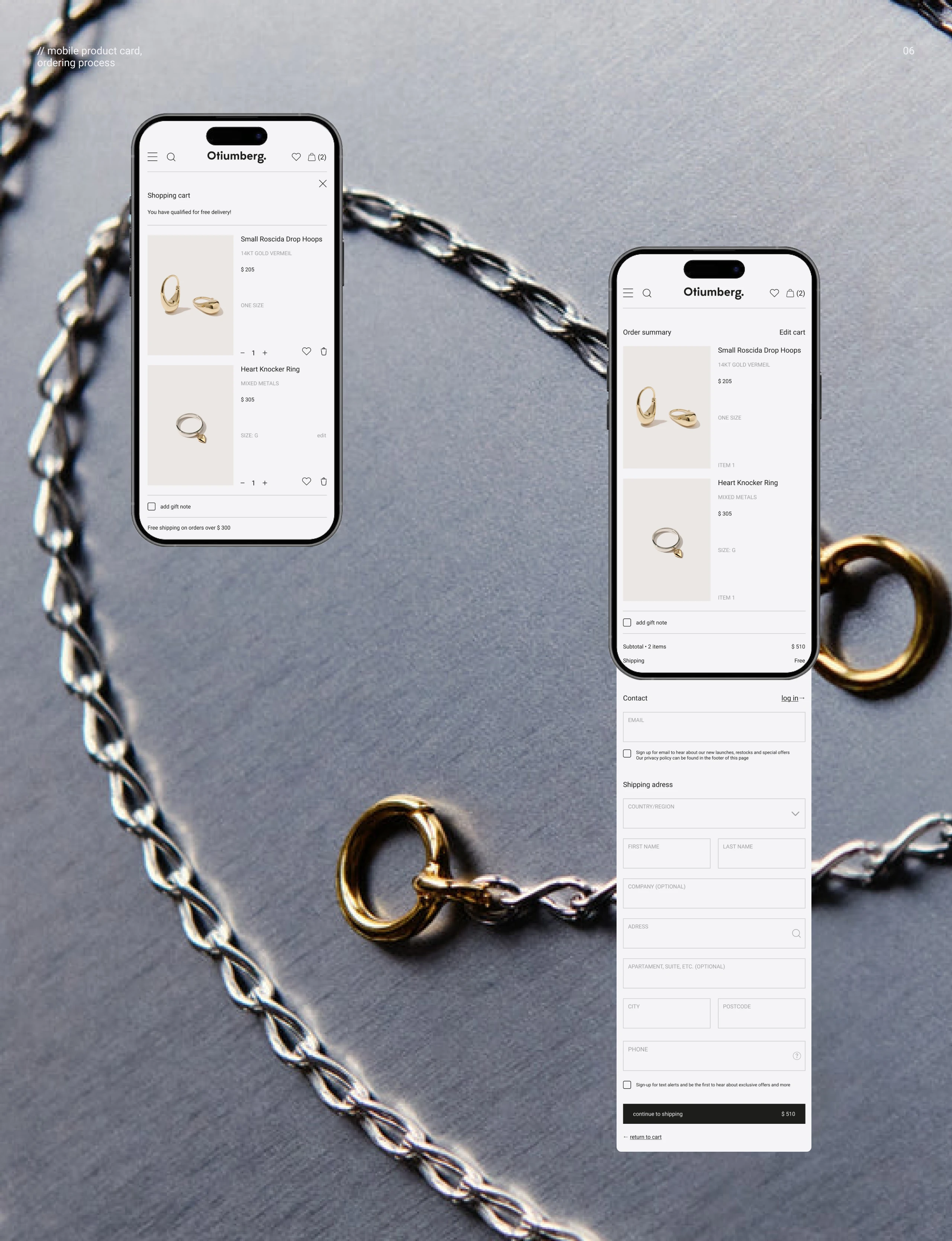 Otuimberg online jewelry store design concept — Изображение №11 — Интерфейсы на Dprofile