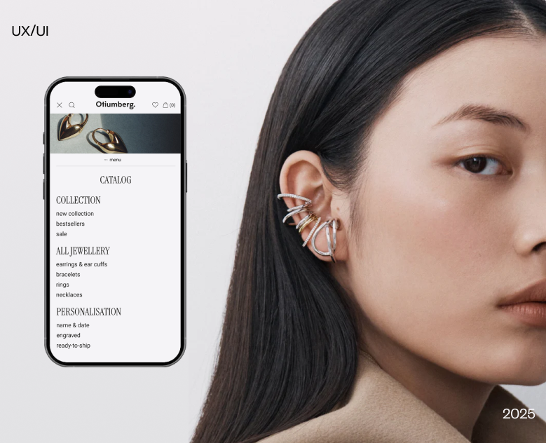 Otuimberg online jewelry store design concept — Интерфейсы на Dprofile