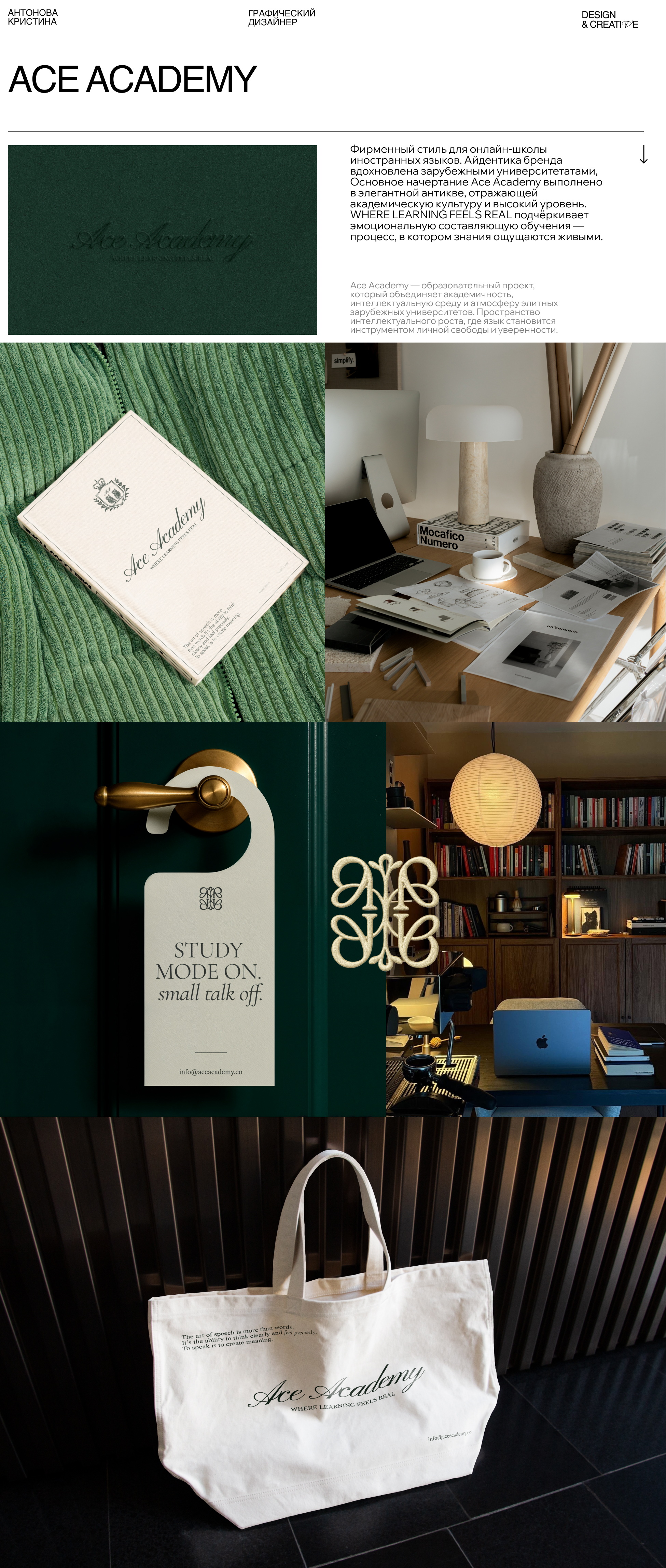 Онлайн-школа Ace Academy — Изображение №1 — Брендинг на Dprofile