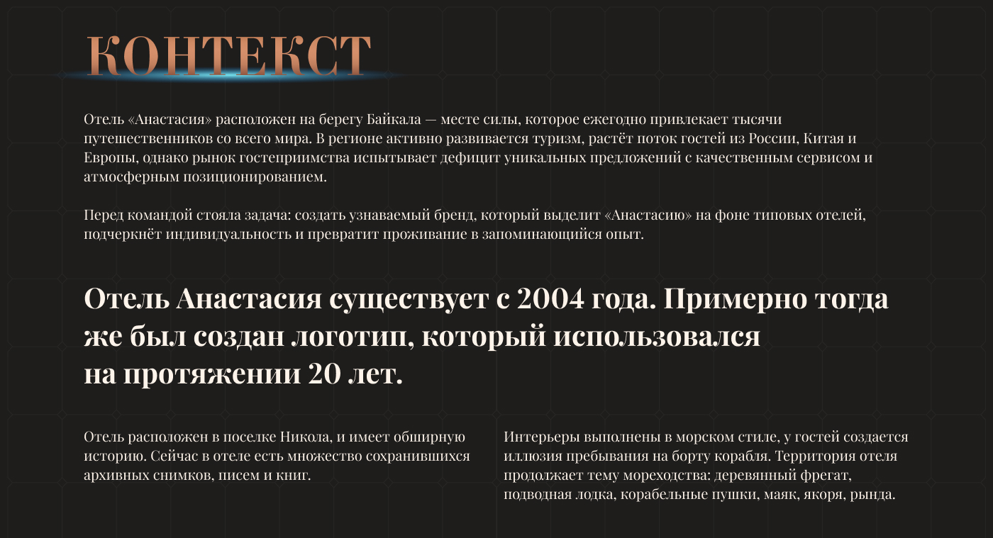 Гостиничный комплекс «Анастасия». Брендинг — Изображение №2 — Брендинг на Dprofile
