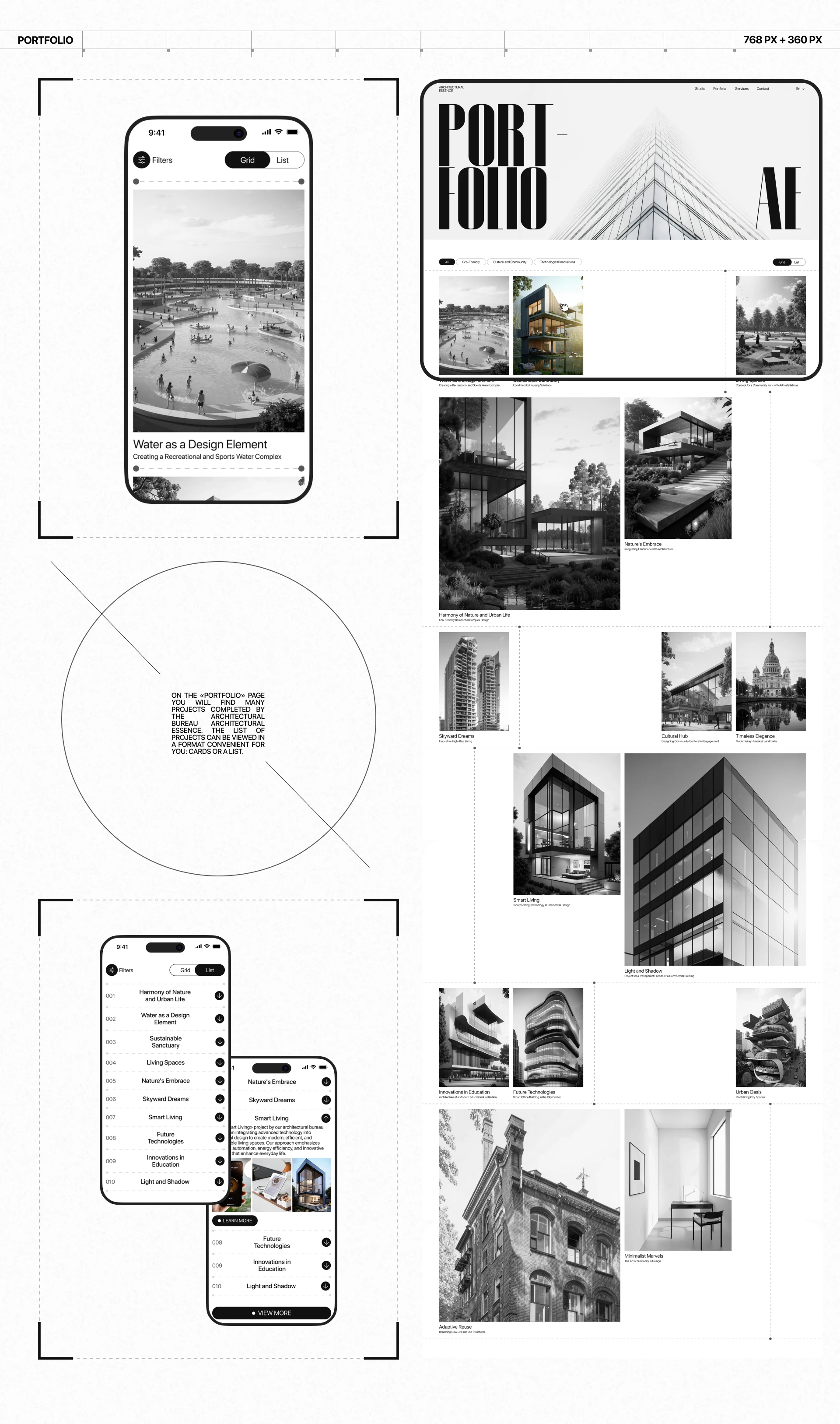Architectural Essence | Corporate website — Изображение №5 — Интерфейсы на Dprofile