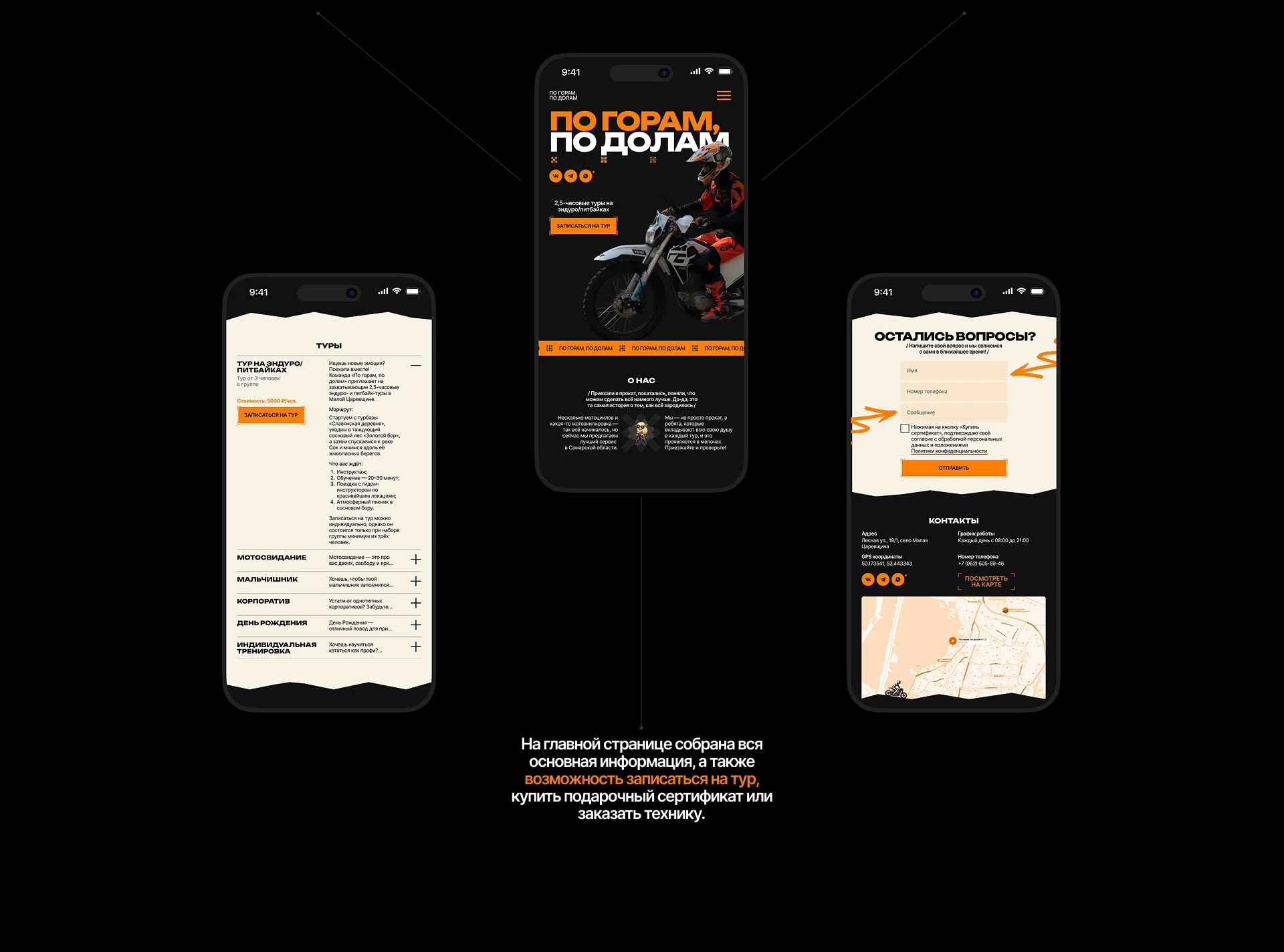 КОММЕРЧЕСКИЙ ПРОЕКТ | ПО ГОРАМ, ПО ДОЛАМ — Изображение №2 — Интерфейсы на Dprofile