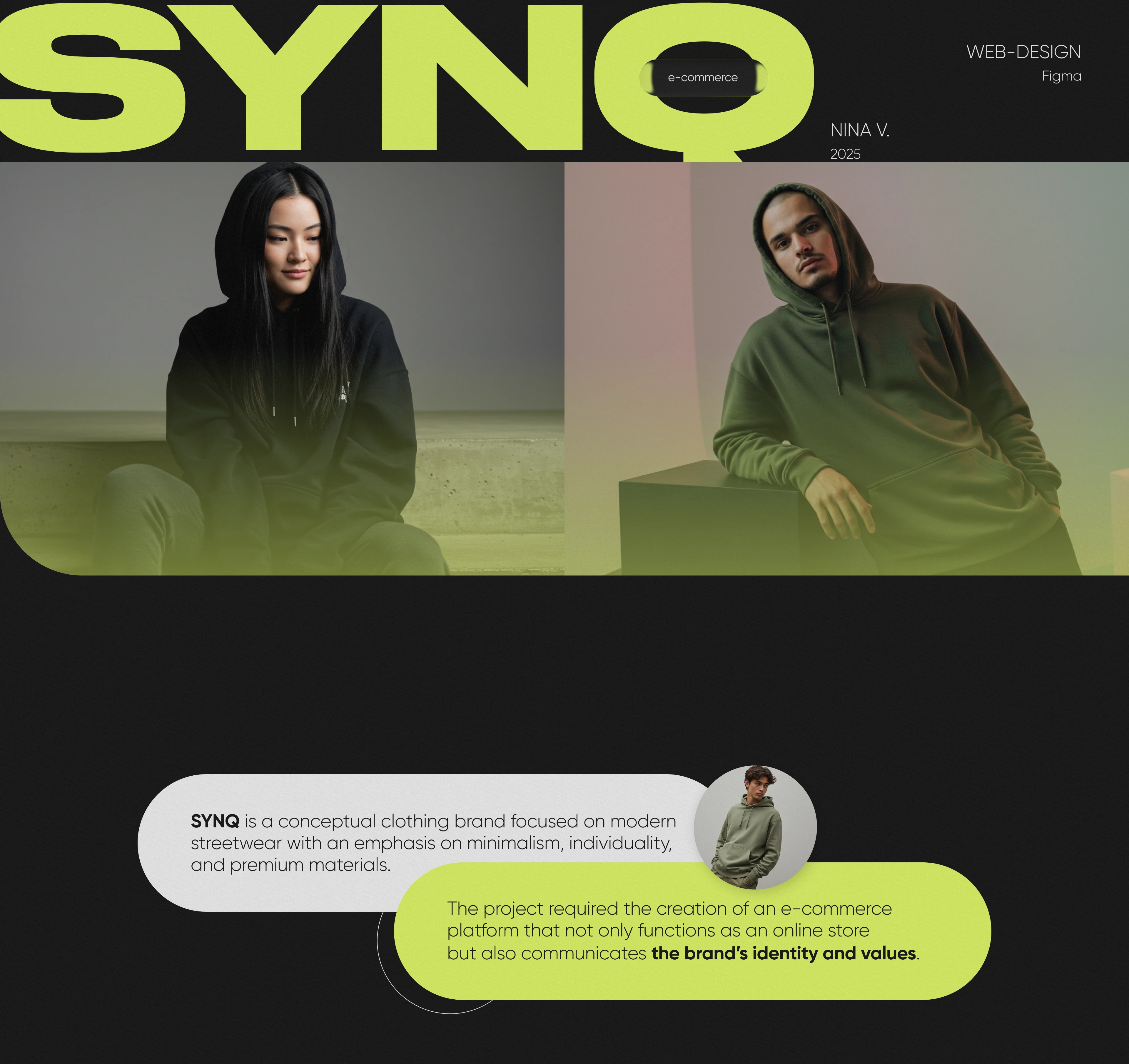 SYNQ | E-commerce Website Design Concept — Изображение №1 — Интерфейсы на Dprofile