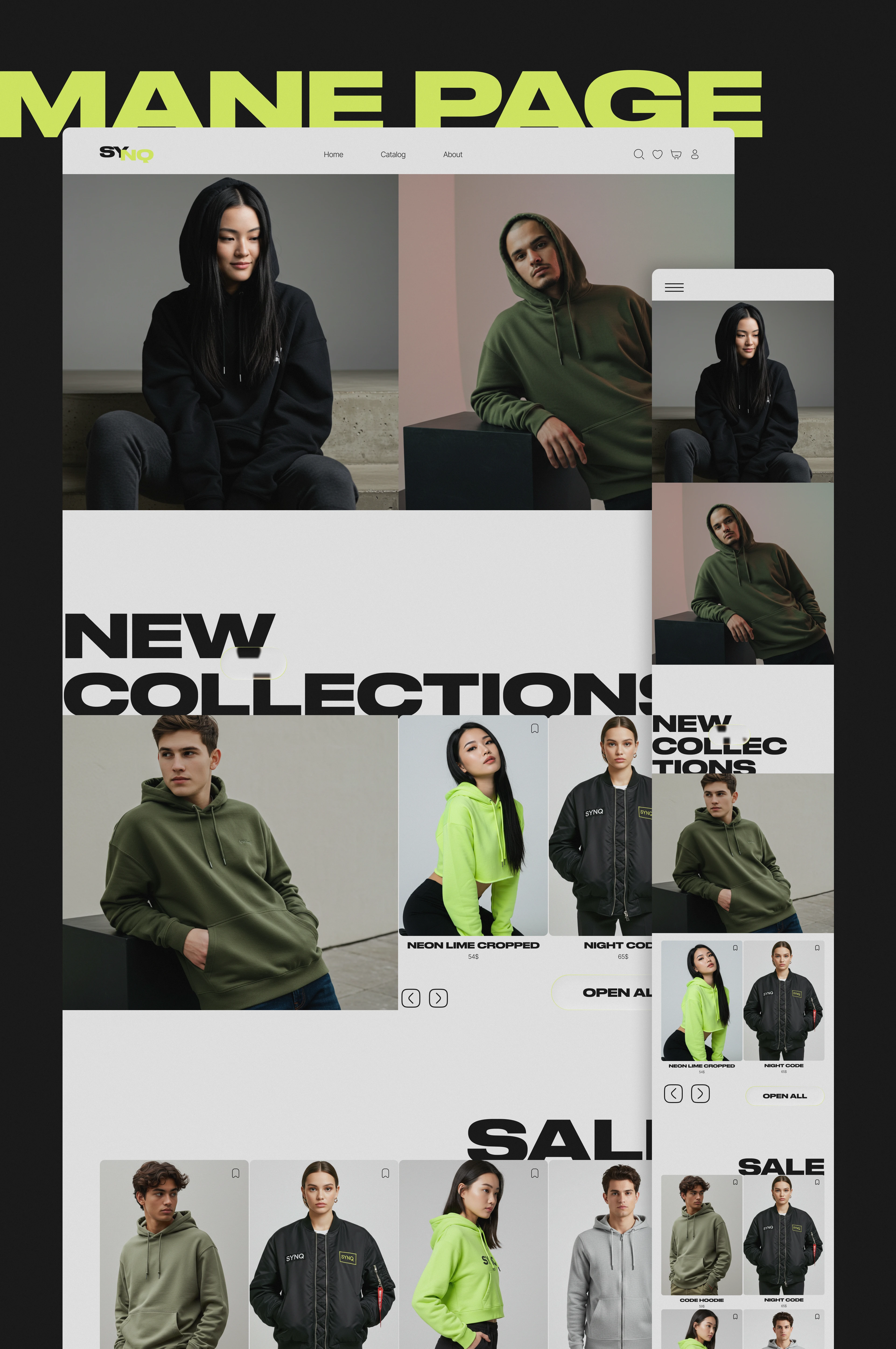 SYNQ | E-commerce Website Design Concept — Изображение №6 — Интерфейсы на Dprofile