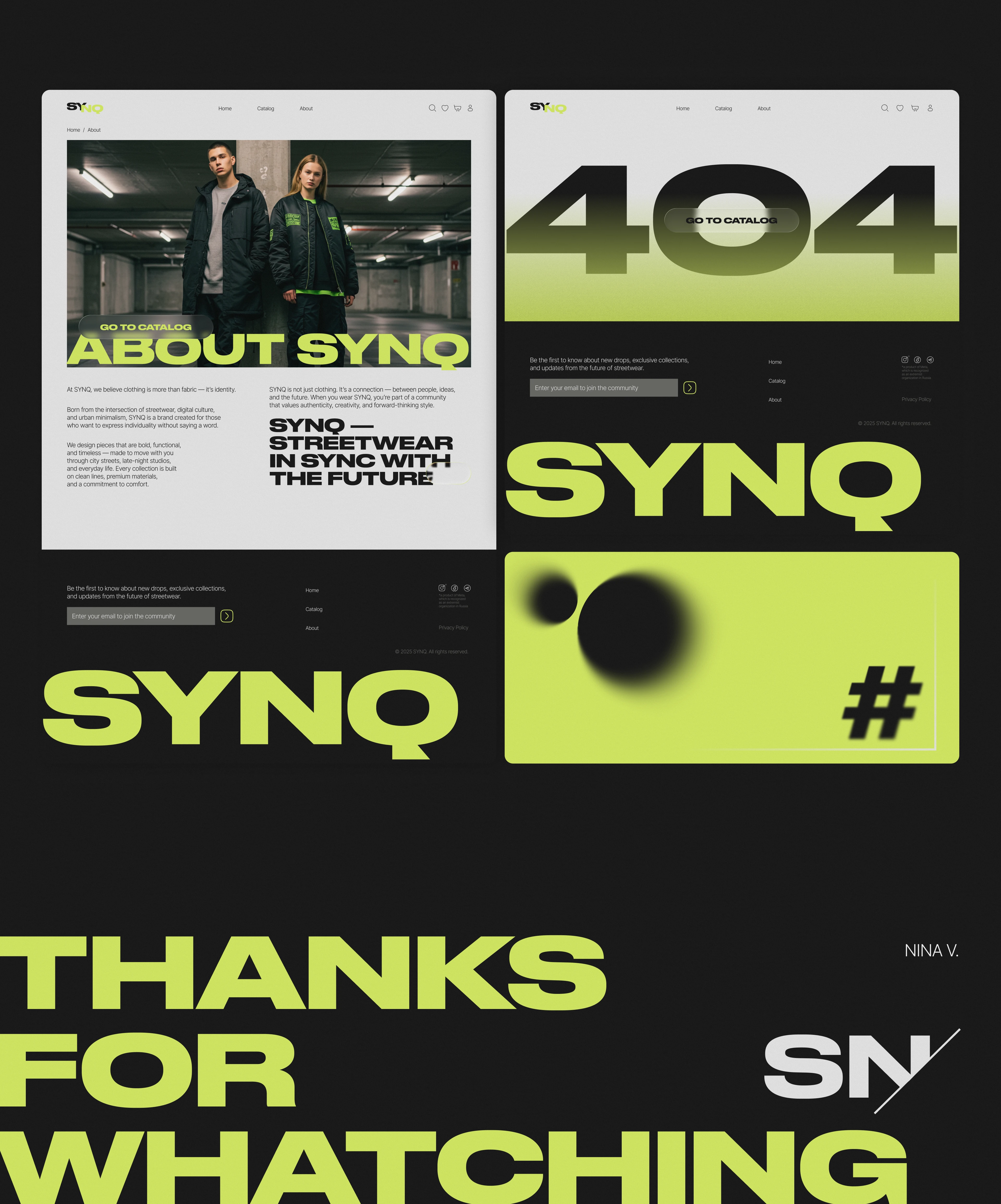 SYNQ | E-commerce Website Design Concept — Изображение №14 — Интерфейсы на Dprofile