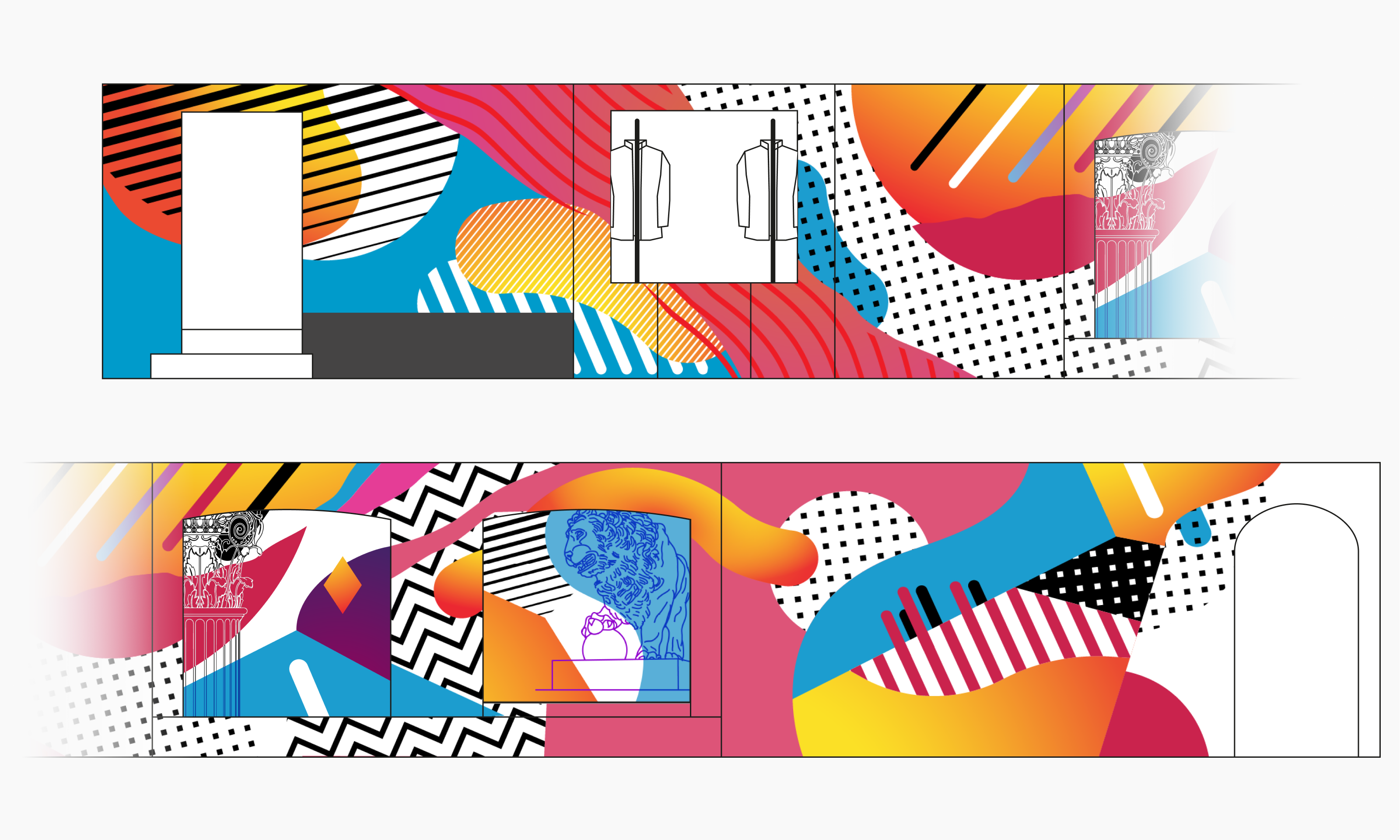 Проект внутреннего оформления бара «Парадная» («Другой Zomb… — Изображение №10 — Иллюстрация, Графика на Dprofile