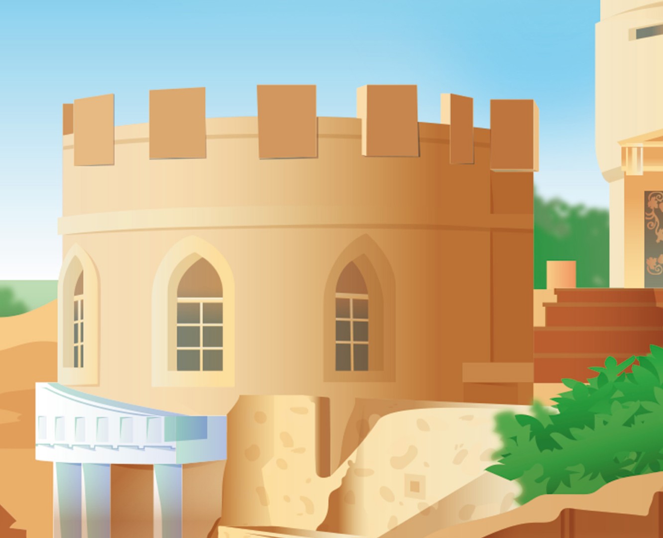 Иллюстрации для офисов Сбера — Иллюстрация, Графика на Dprofile