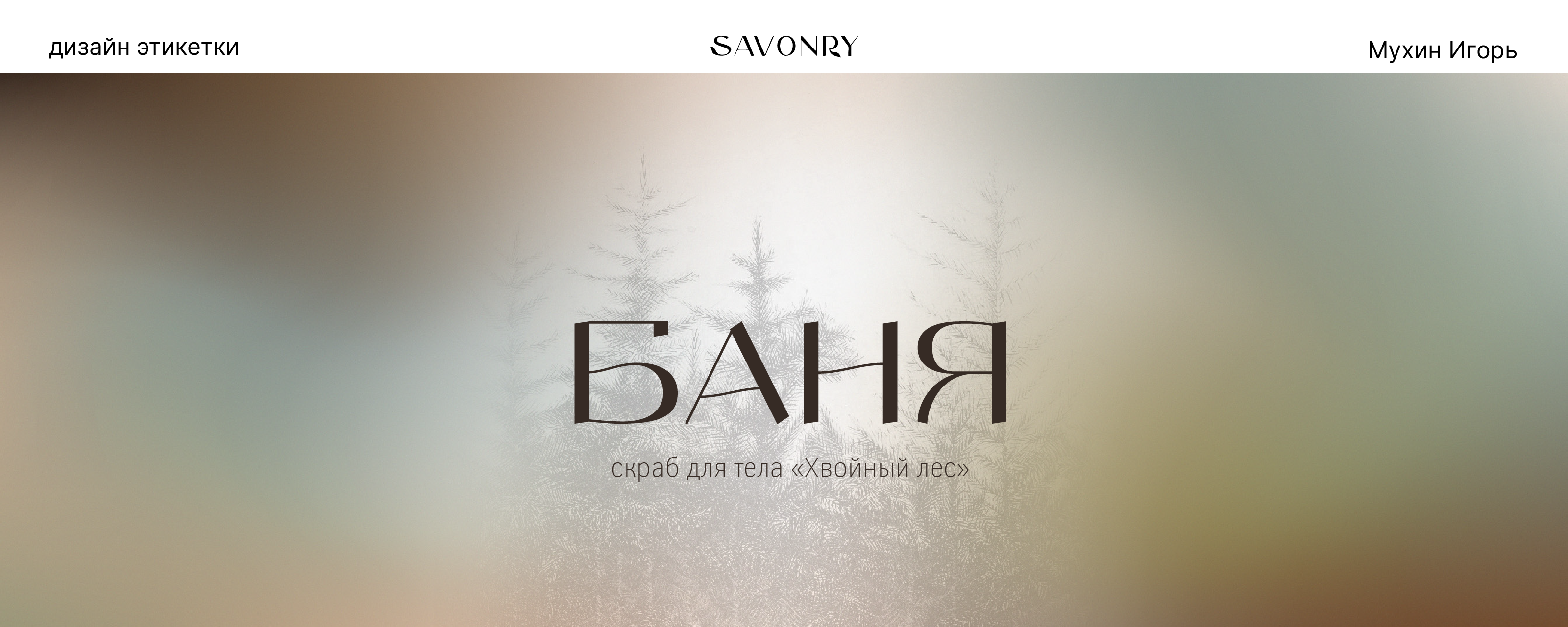 Скраб Savonry из линейки «Баня» — Изображение №1 — Брендинг, Графика на Dprofile