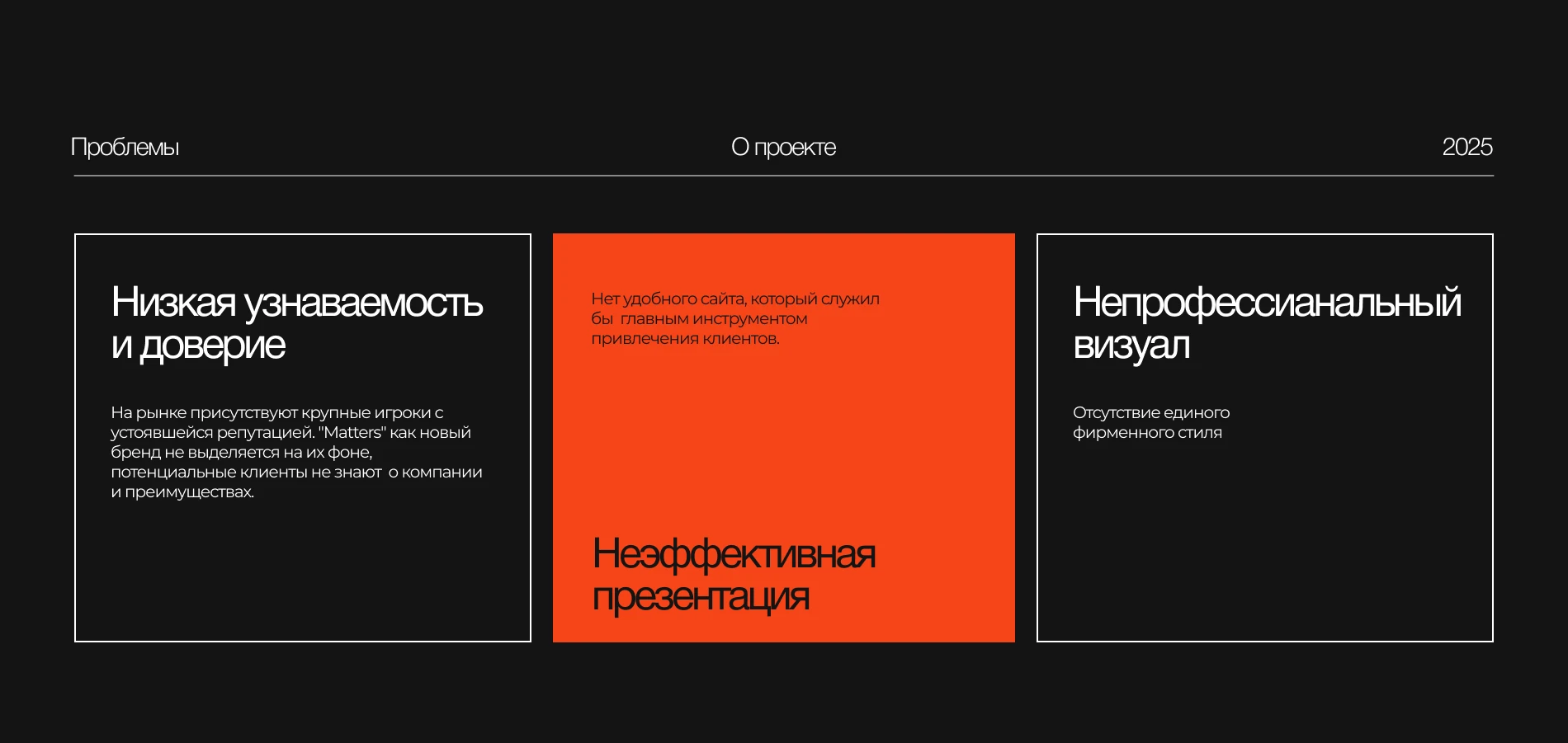 Matters | строительная компания — Изображение №2 — Интерфейсы на Dprofile