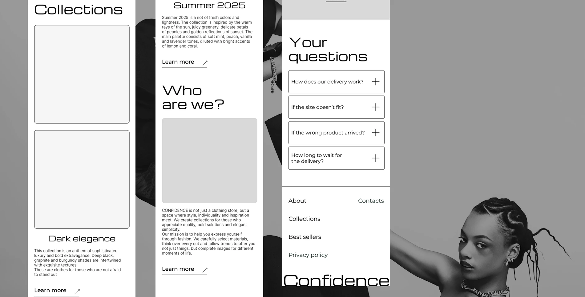 Confidence | website — Изображение №11 — Интерфейсы на Dprofile