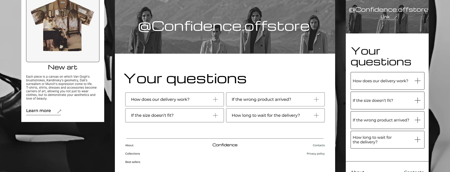 Confidence | website — Изображение №22 — Интерфейсы на Dprofile