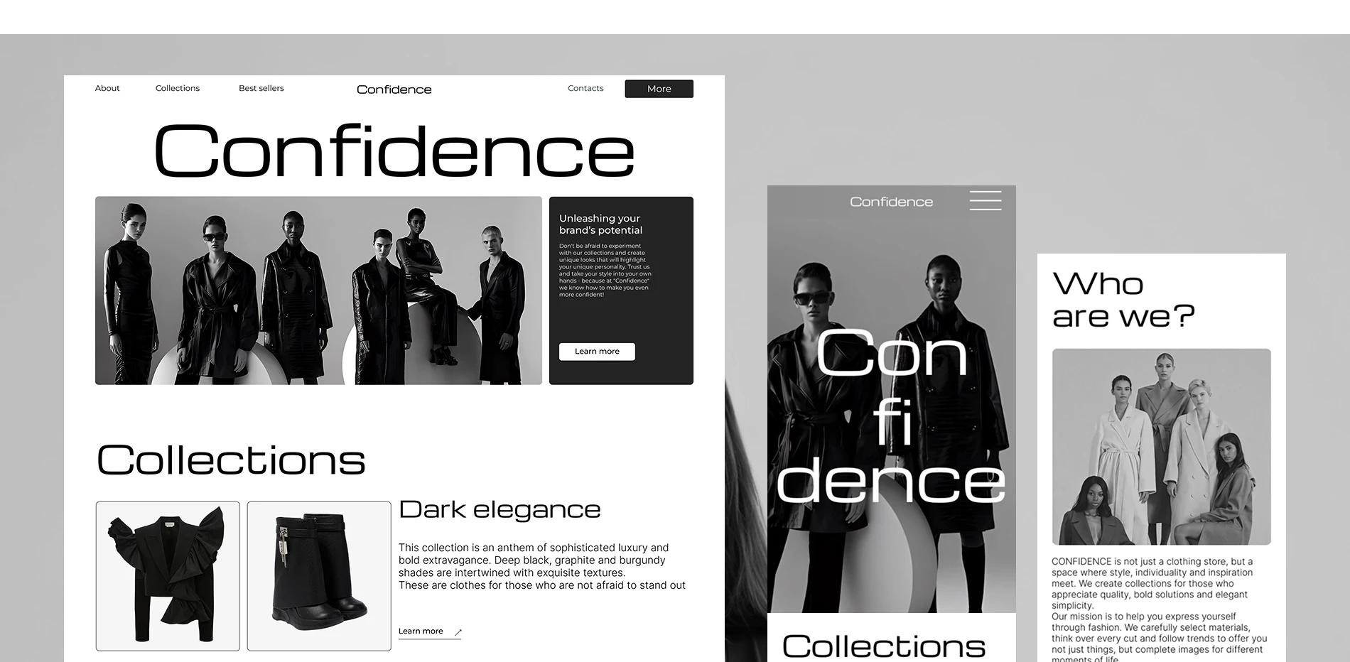 Confidence | website — Изображение №14 — Интерфейсы на Dprofile