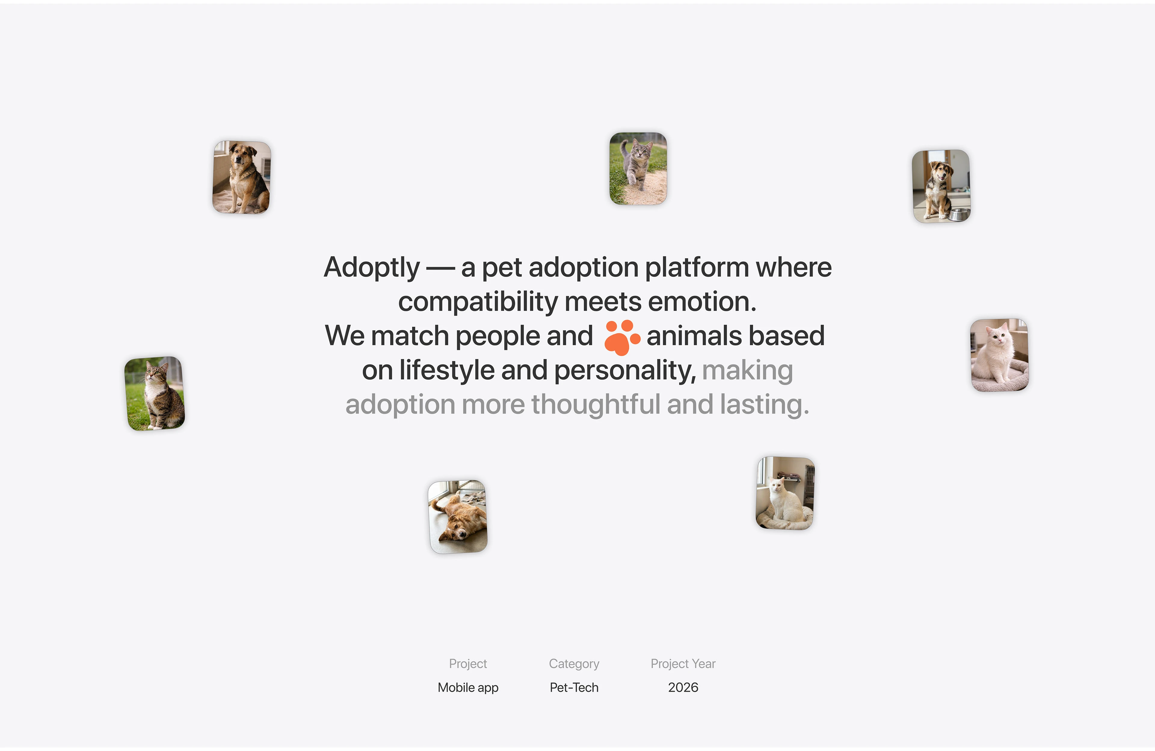 Adoptly — Pet Adoption Mobile App — Изображение №2 — Интерфейсы на Dprofile