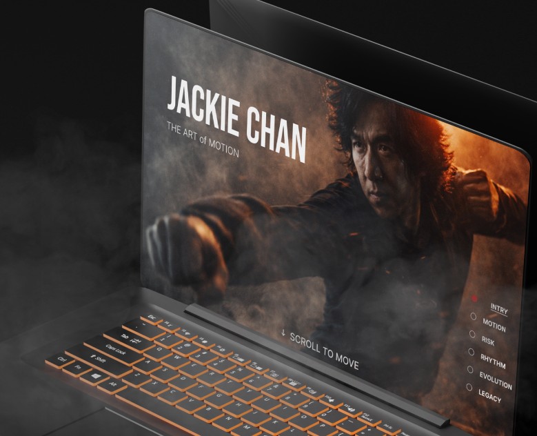 Jackie Chan the art of motion | Landing Page Design на Dprofile