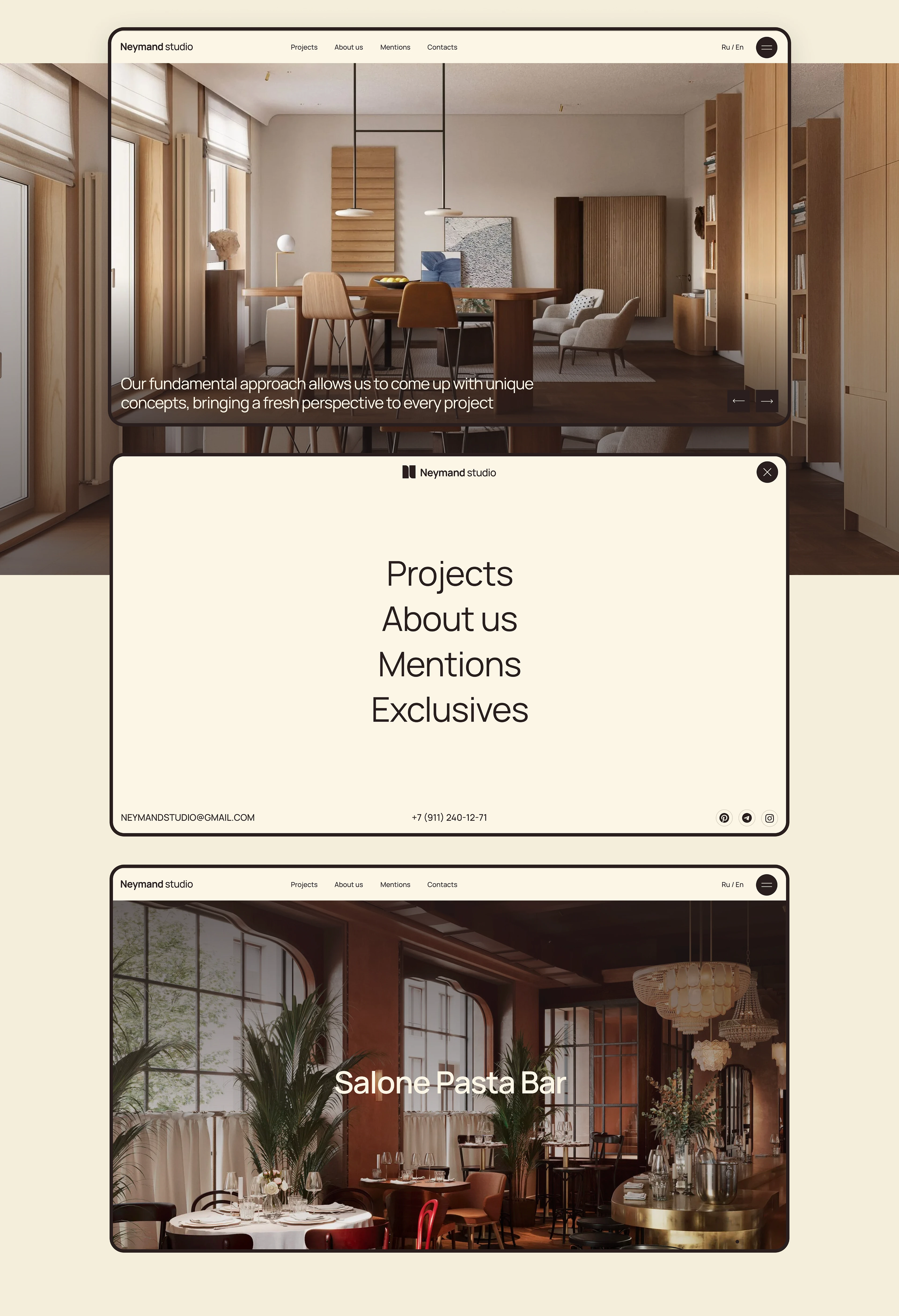 Neymand Studio | Brand Identity & Website — Изображение №23 — Интерфейсы, Брендинг на Dprofile