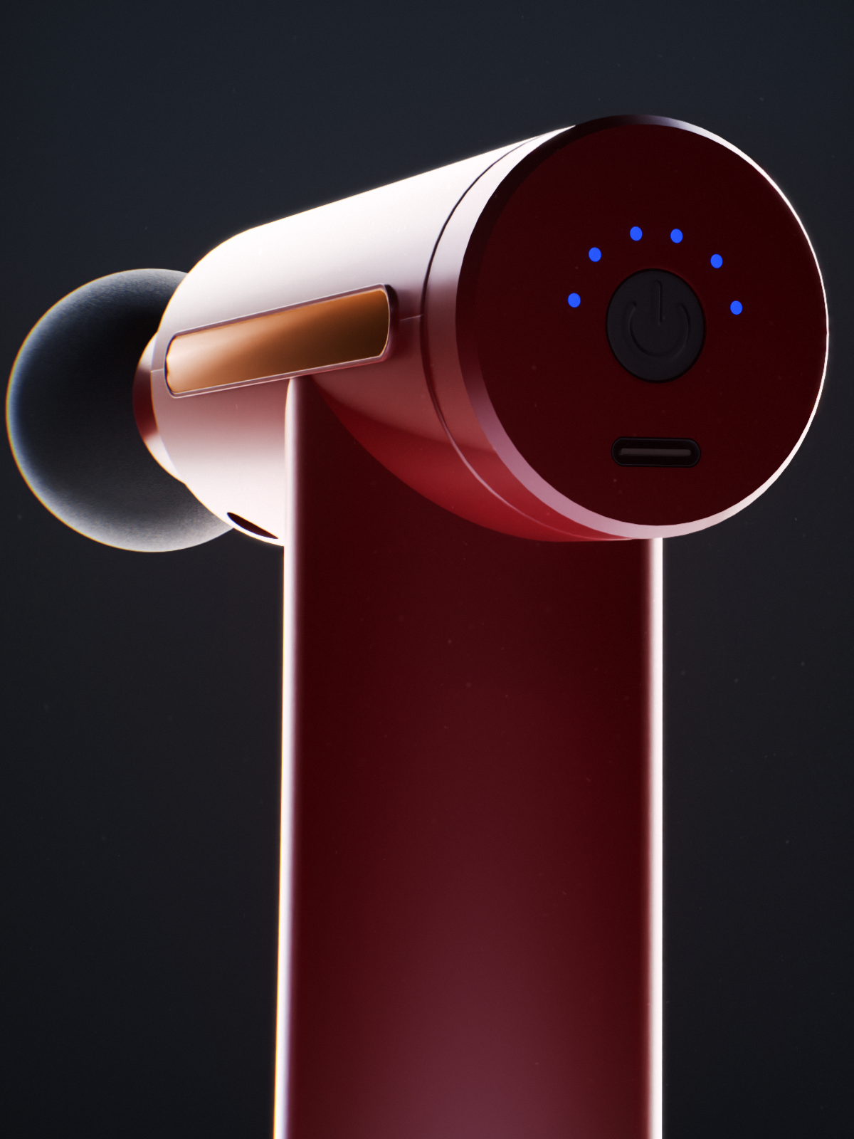 Массажный пистолет — 3D Визуализация продукта — Изображение №2 — Иллюстрация, 3D на Dprofile