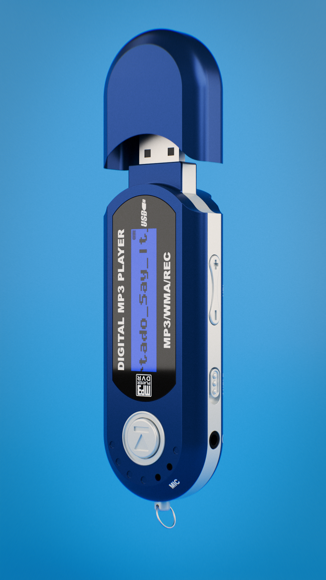 Retro Digital MP3 Player Visualization — Изображение №2 — Иллюстрация, 3D на Dprofile