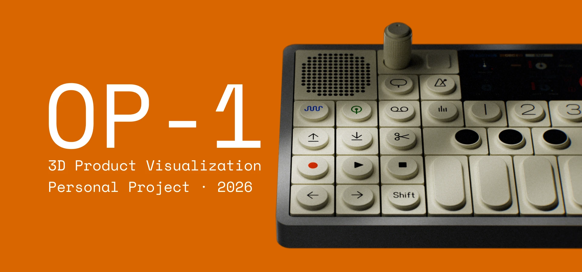 OP-1 3D-анимация продукта/Персональный проект 2026 — Изображение №1 — 3D, Анимация на Dprofile