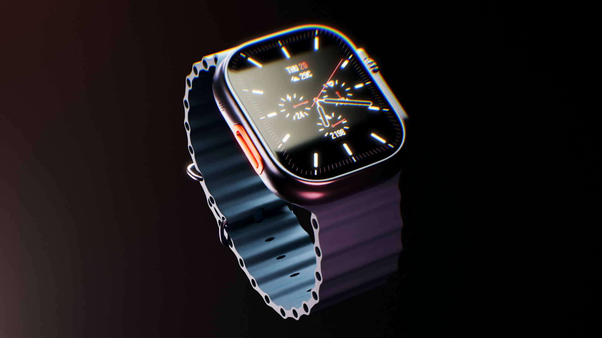 Apple watch ultra — 3D Визуализация продукта — Изображение №1 — Иллюстрация, 3D на Dprofile