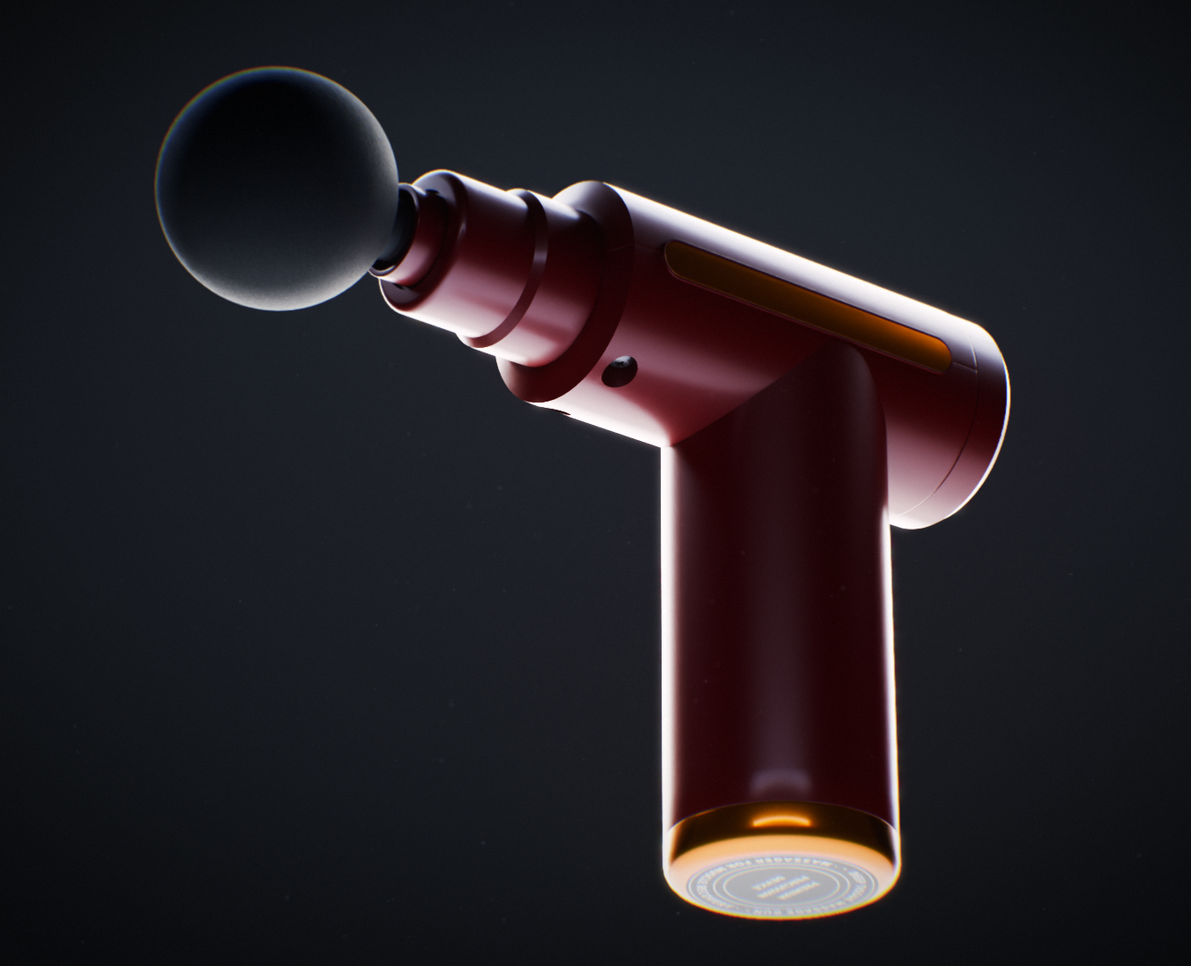 Массажный пистолет — 3D Визуализация продукта — Иллюстрация, 3D на Dprofile