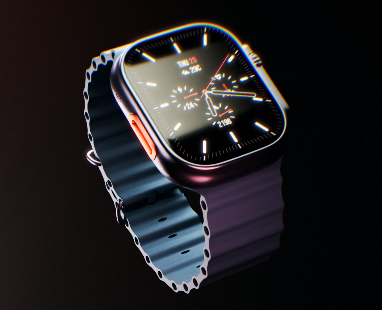 Apple watch ultra — 3D Визуализация продукта — Иллюстрация, 3D на Dprofile