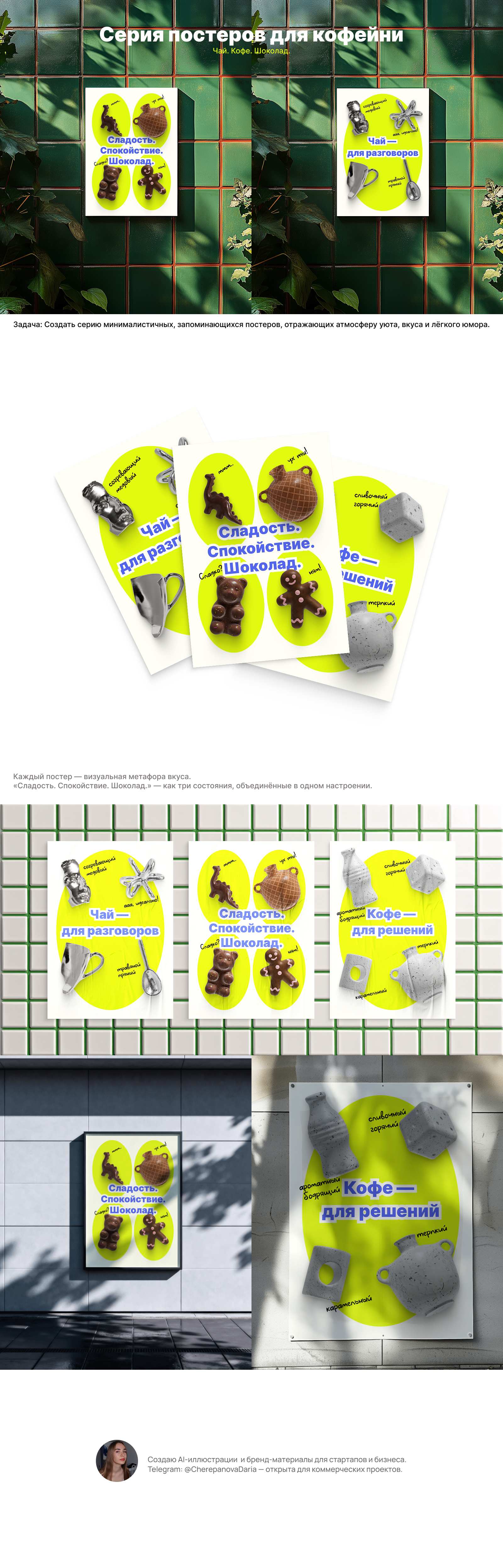 Серия постеров для кофейни — Изображение №1 — Графика на Dprofile