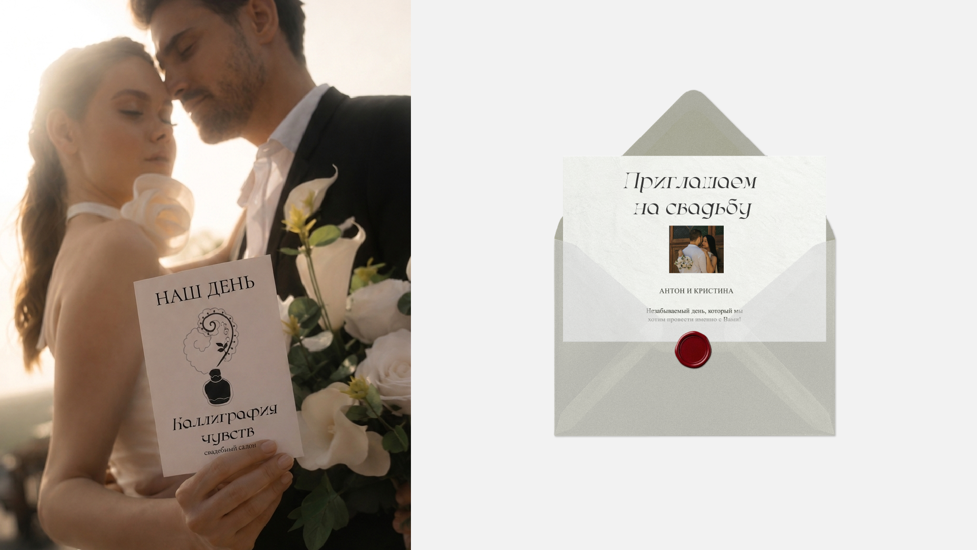 Каллиграфия чувств / айдентика для свадебного салона — Изображение №2 — Интерфейсы, Брендинг на Dprofile