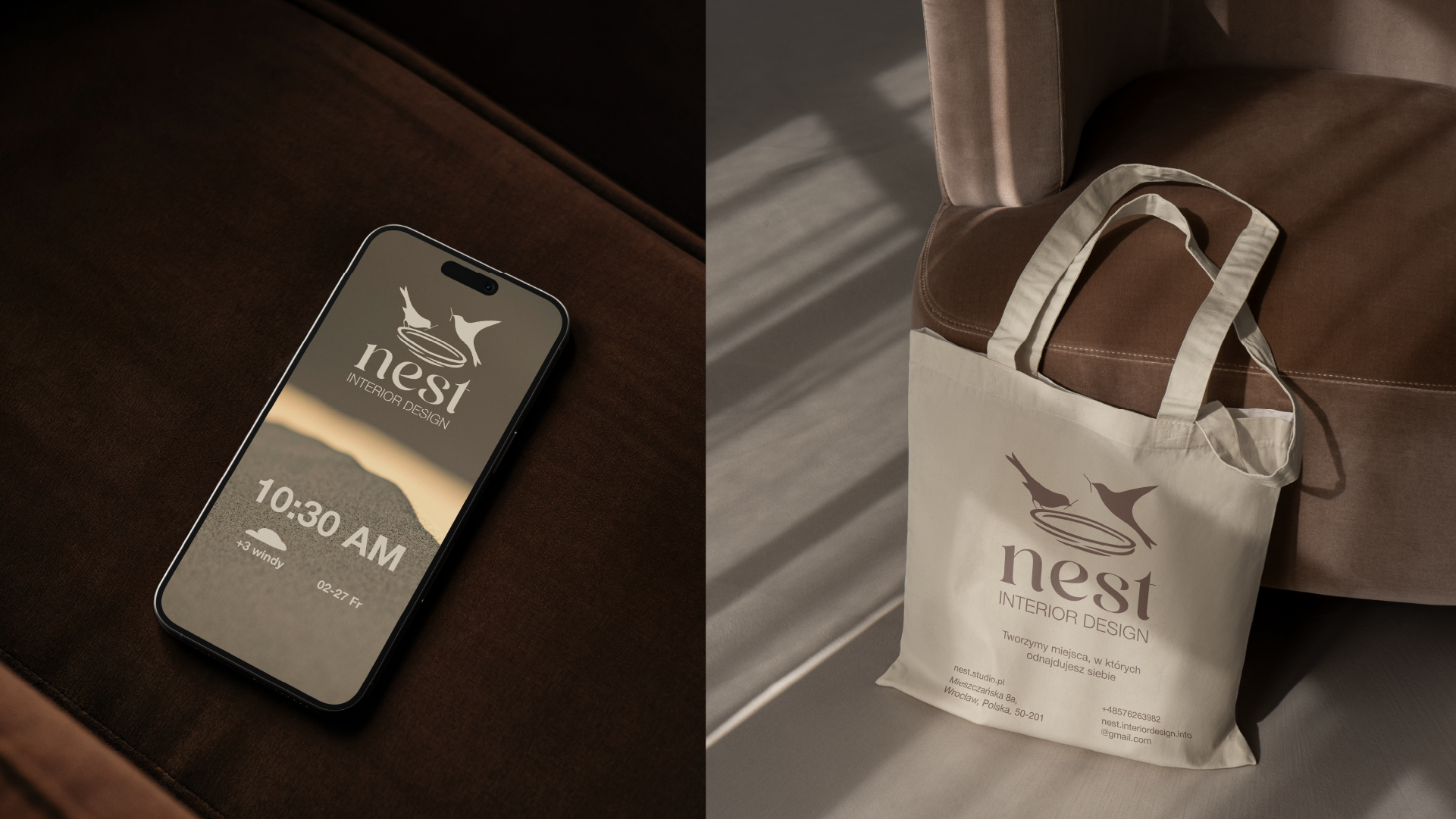 Фирменный стиль для студии дизайна интерьера Nest — Изображение №12 — Интерфейсы, Брендинг на Dprofile