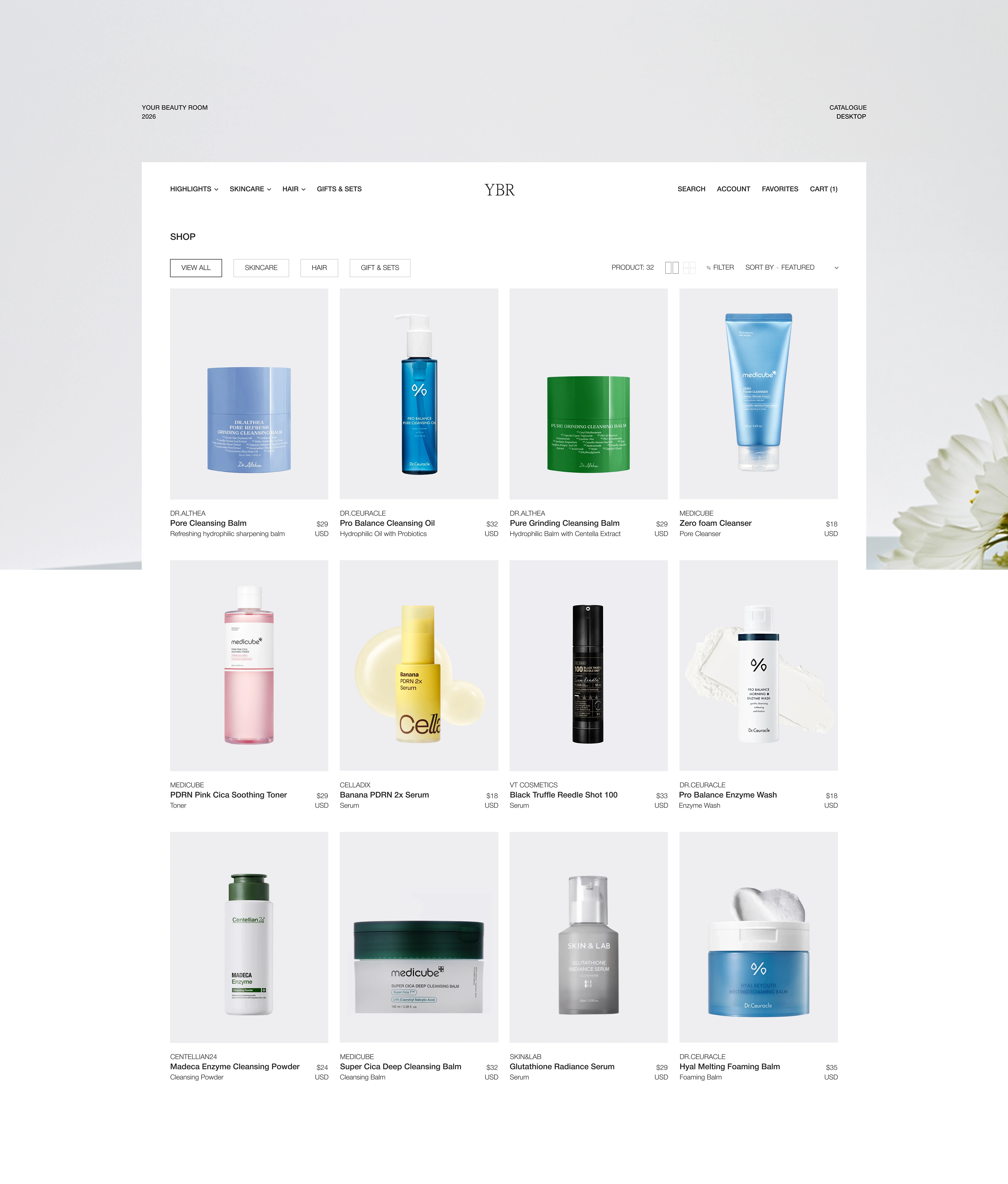 Online store | Your Beauty Room — Изображение №5 — Интерфейсы на Dprofile