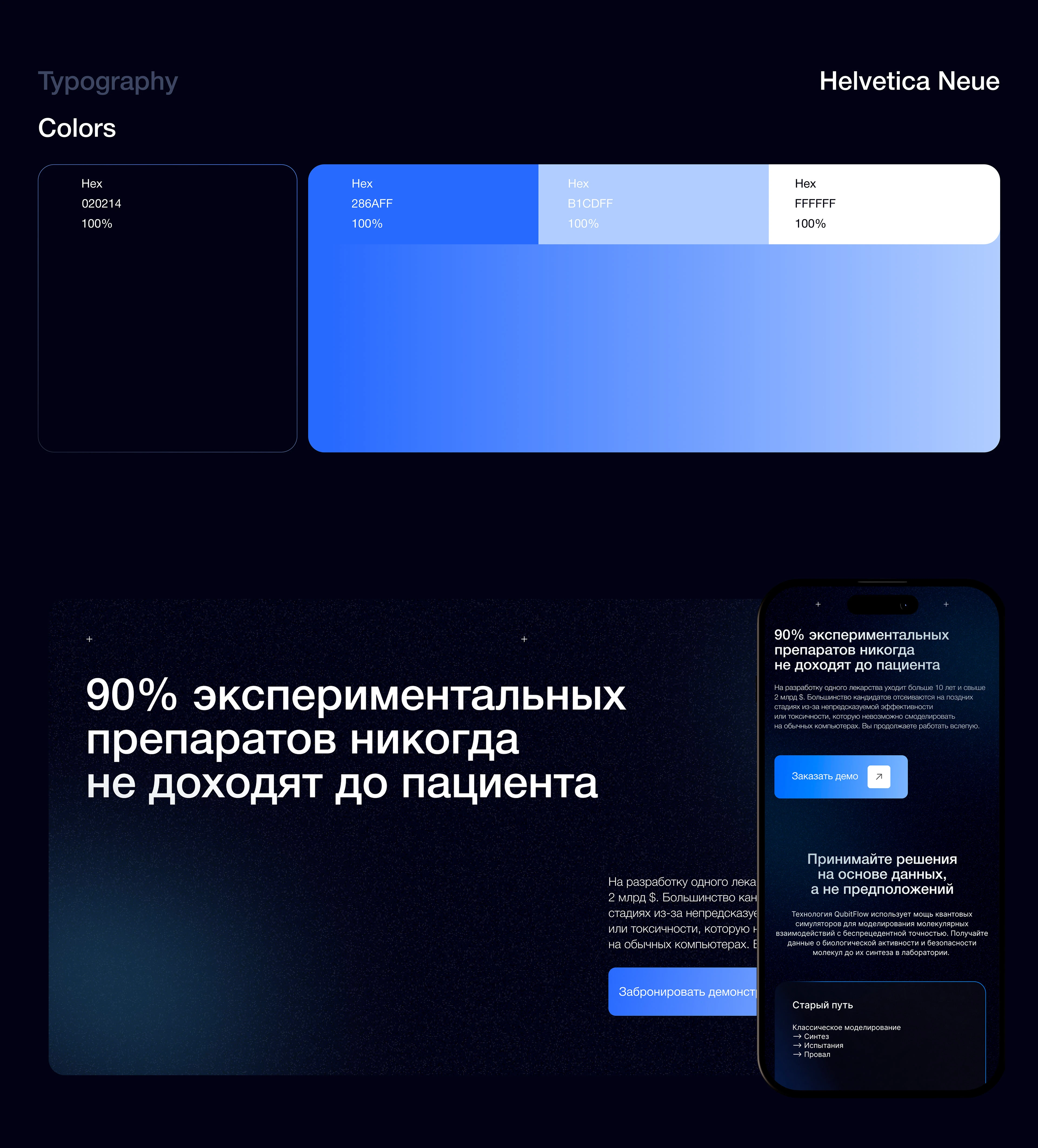 Landing Biotech | Разработка лекарств — Изображение №6 — Интерфейсы на Dprofile