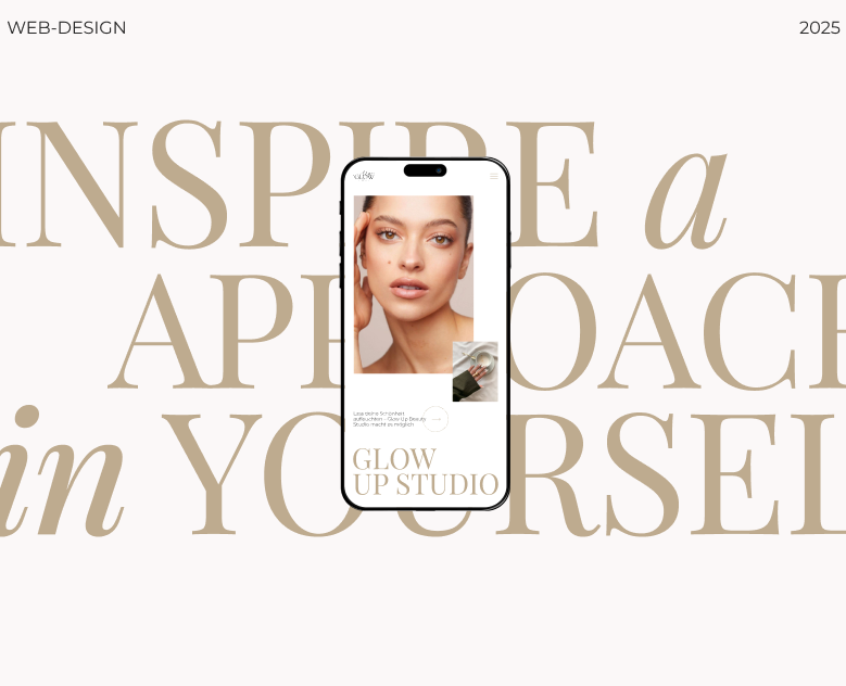 Сайт для салона красоты GLOW UP — Интерфейсы на Dprofile