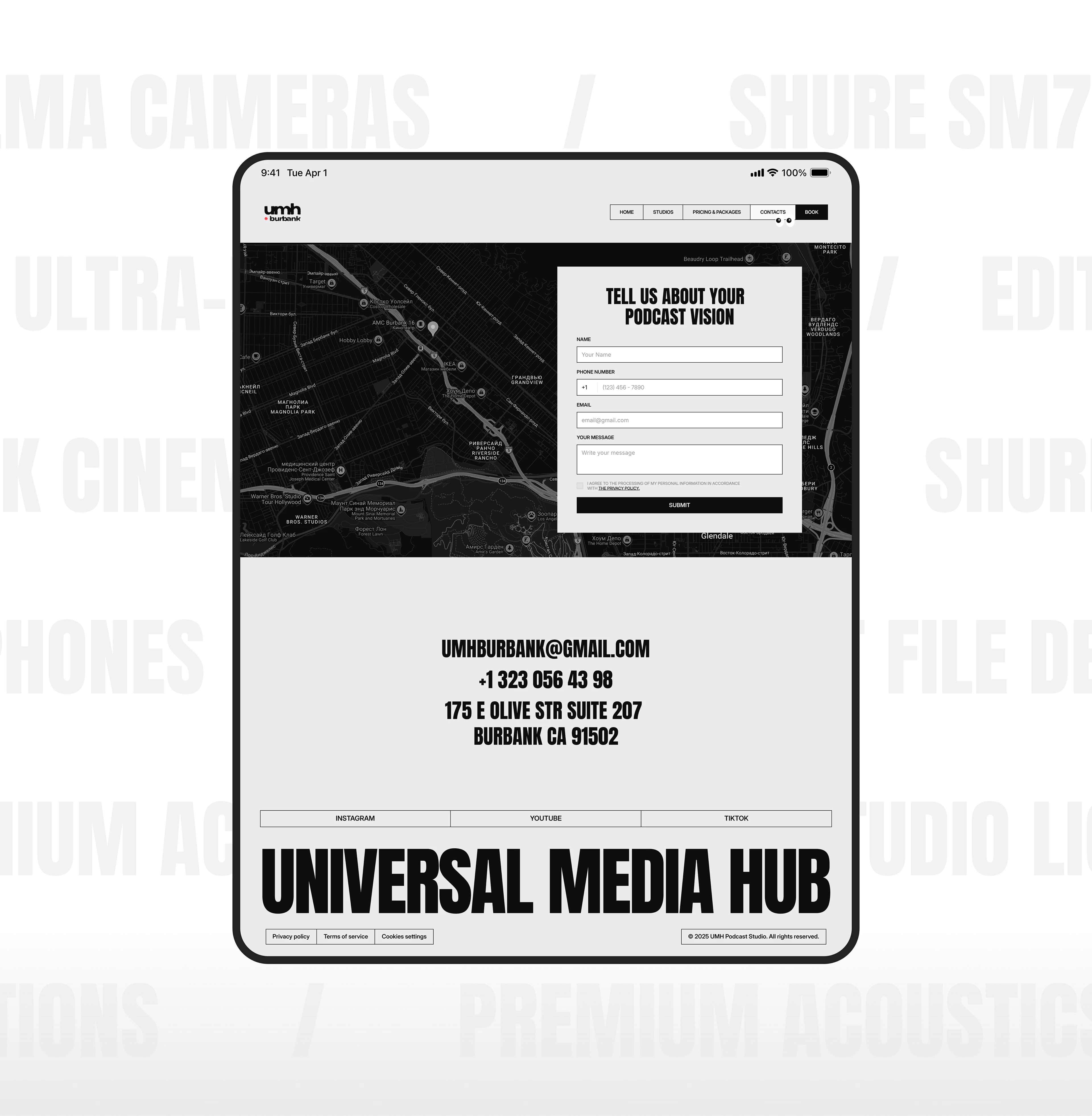 UMH Burbank | Дизайн сайта для подкаст-студии — Изображение №9 — Интерфейсы, Брендинг на Dprofile