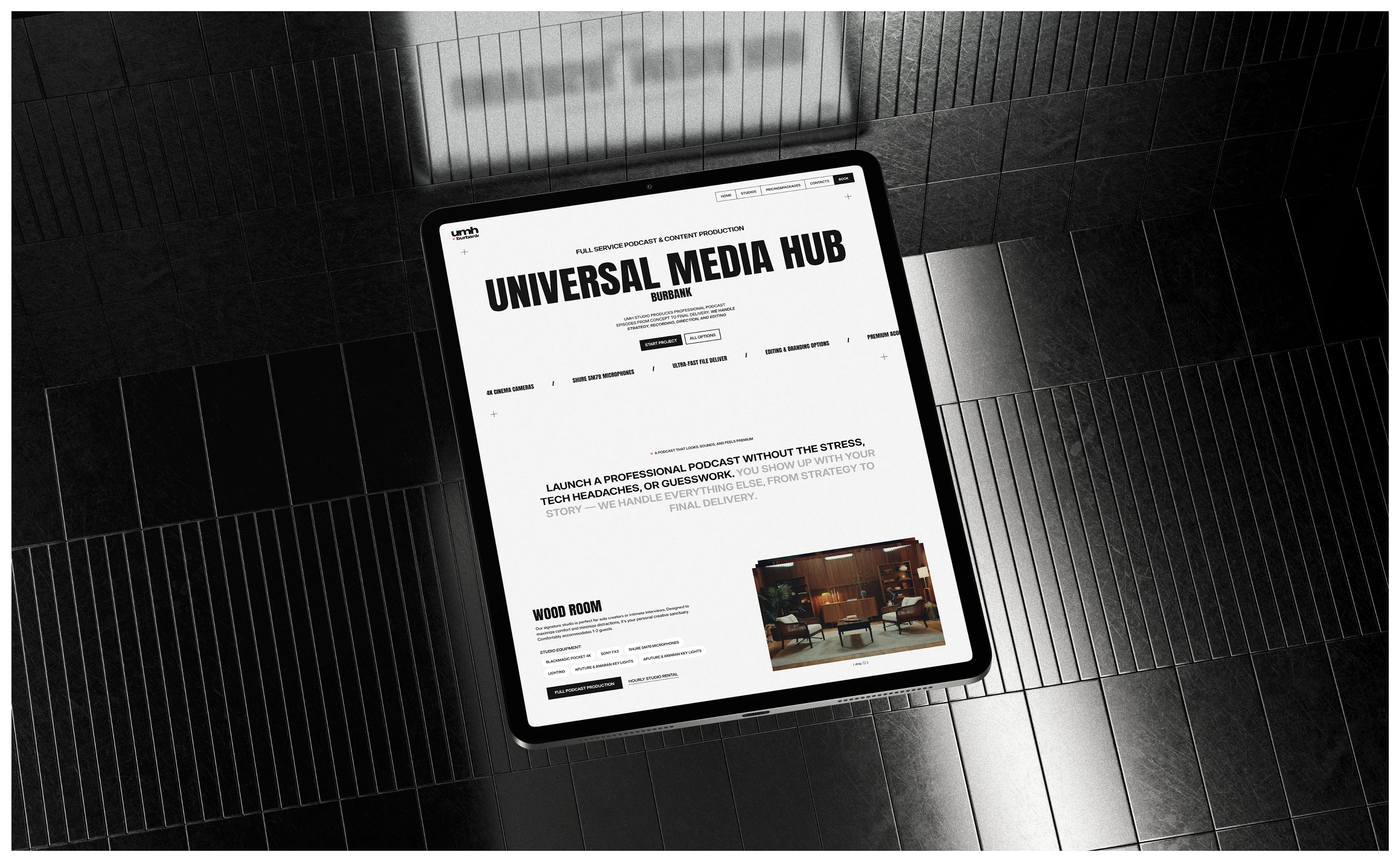 UMH Burbank | Дизайн сайта для подкаст-студии — Изображение №11 — Интерфейсы, Брендинг на Dprofile