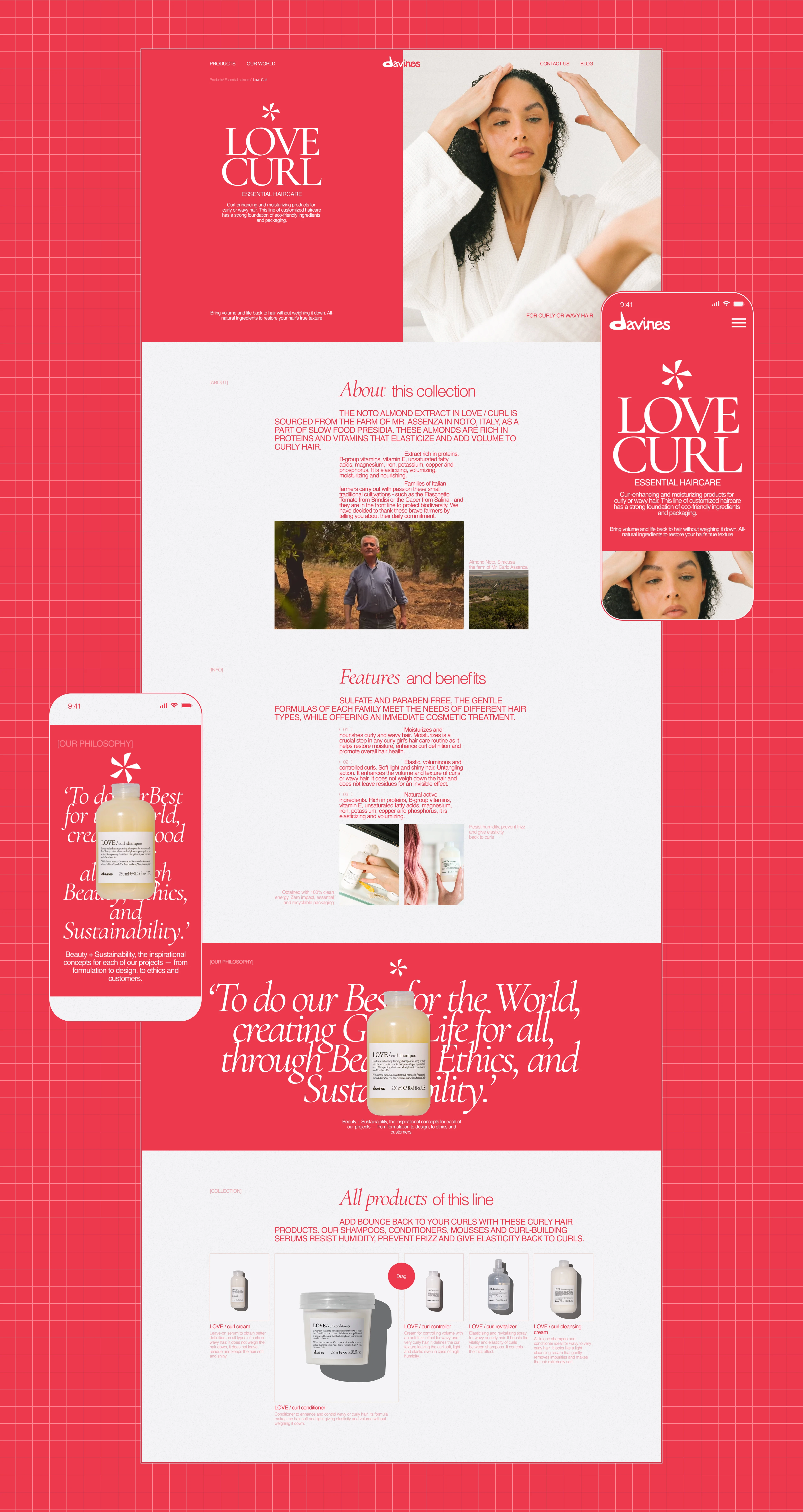 DAVINES | Corporate website | UX/UI design — Изображение №7 — Интерфейсы на Dprofile