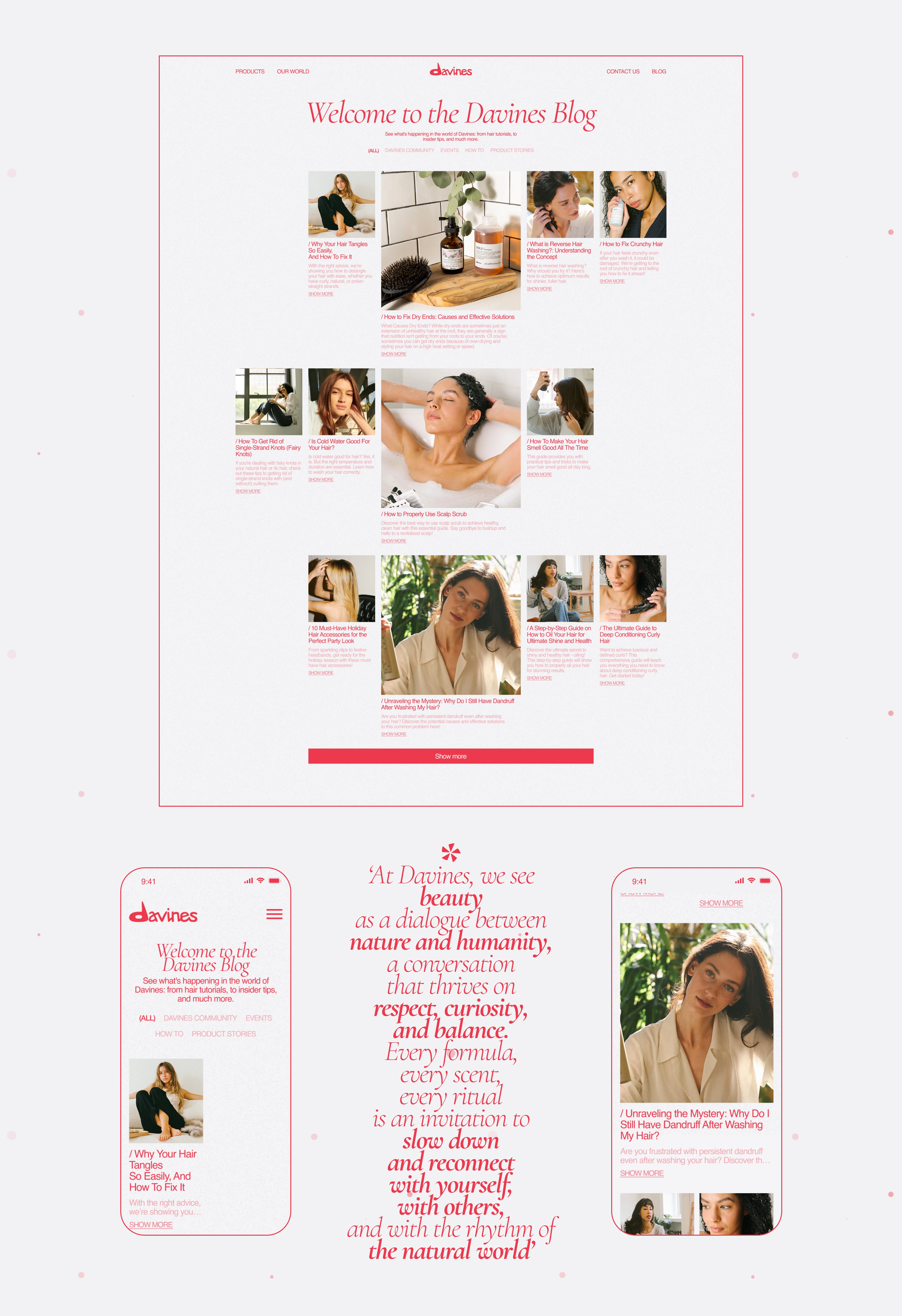 DAVINES | Corporate website | UX/UI design — Изображение №10 — Интерфейсы на Dprofile