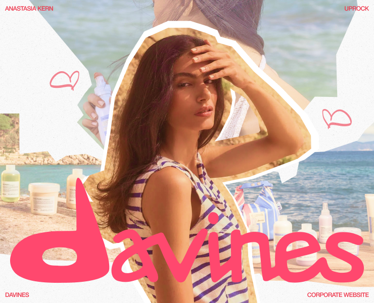 DAVINES | Corporate website | UX/UI design на Dprofile