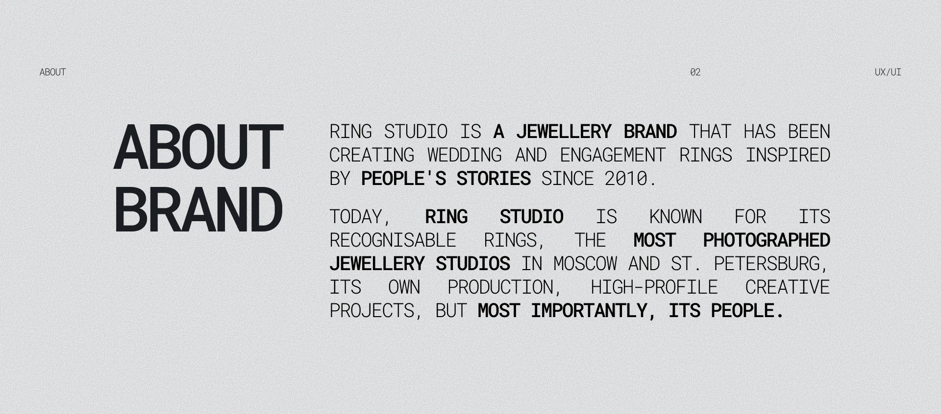 Концепт сайта ювелирной студии — Изображение №4 — Интерфейсы, Брендинг на Dprofile