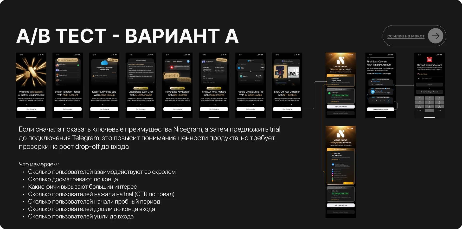 Rethinking Nicegram’s Onboarding Experience — Изображение №19 — Интерфейсы на Dprofile