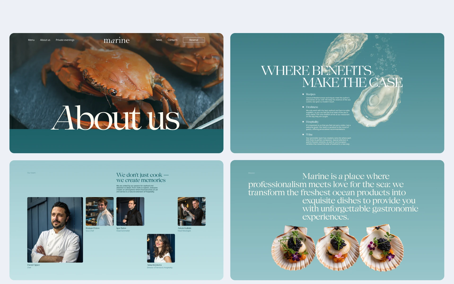 Marine restaurant [corporate website] — Изображение №10 — Интерфейсы на Dprofile