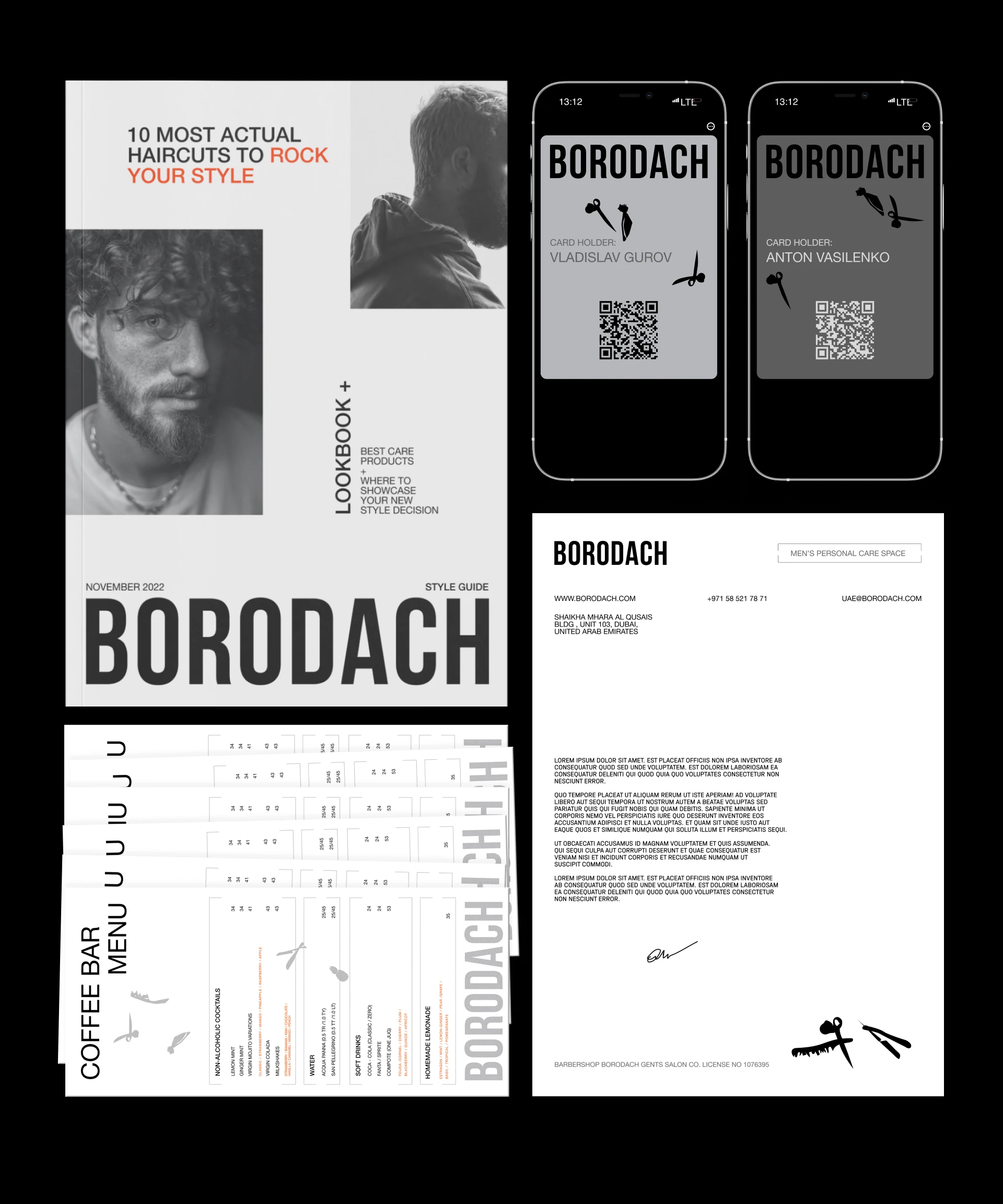 BORODACH UAE BARBERSHOP | Rebranding — Изображение №15 — Брендинг на Dprofile