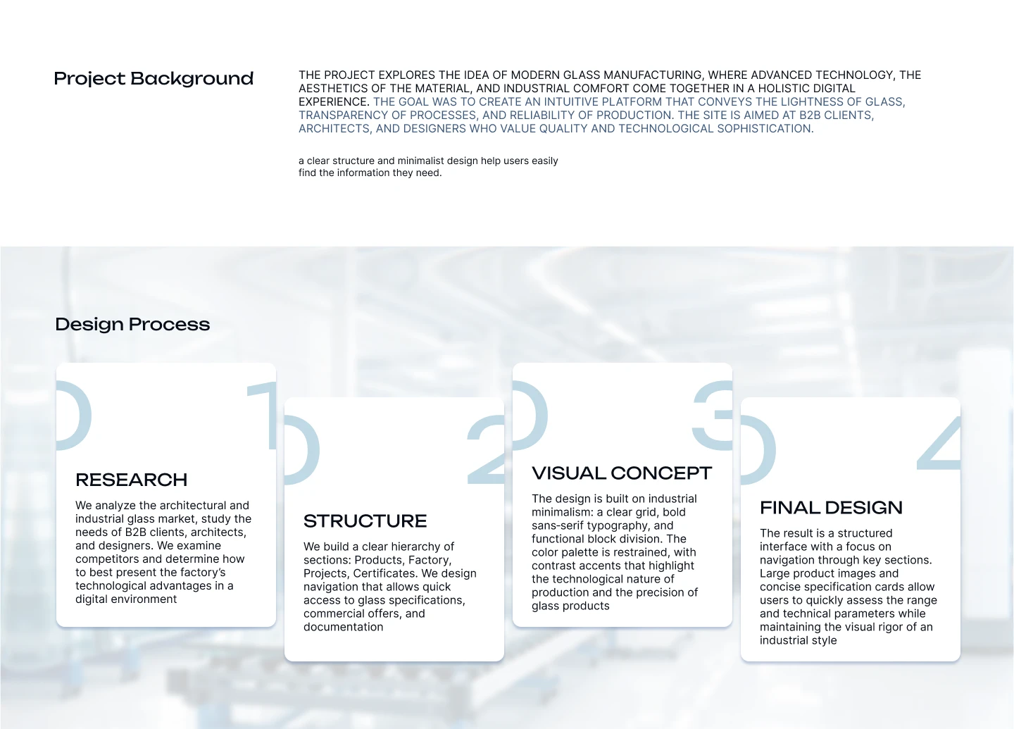 Web-design | Landing page for the factory — Изображение №2 — Интерфейсы на Dprofile