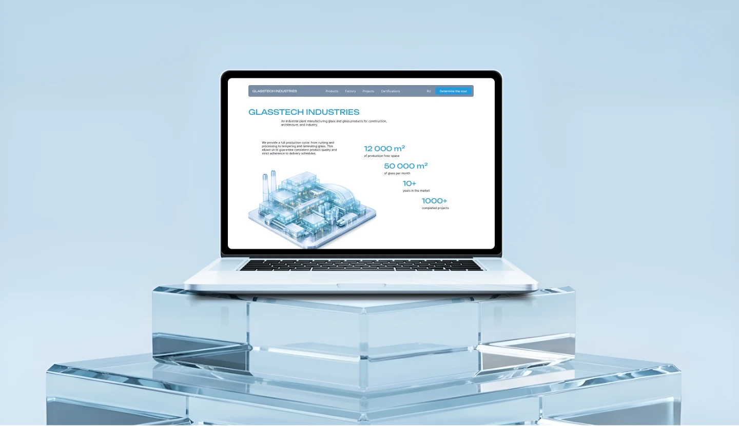 Web-design | Landing page for the factory — Изображение №3 — Интерфейсы на Dprofile