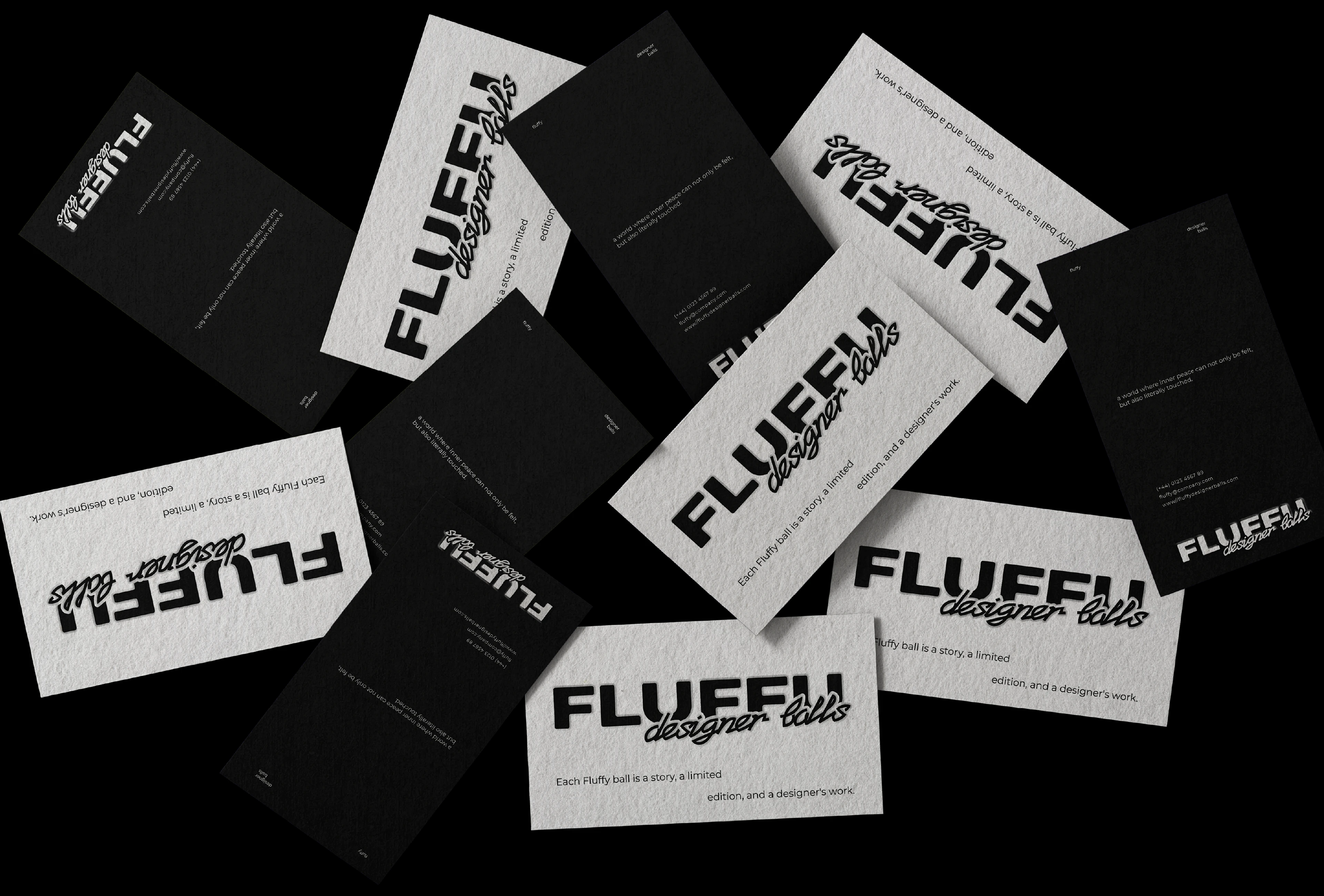 FLUFFY / Фирменный стиль для бренда дизайнерских мячей — Изображение №4 — Брендинг, Графика на Dprofile
